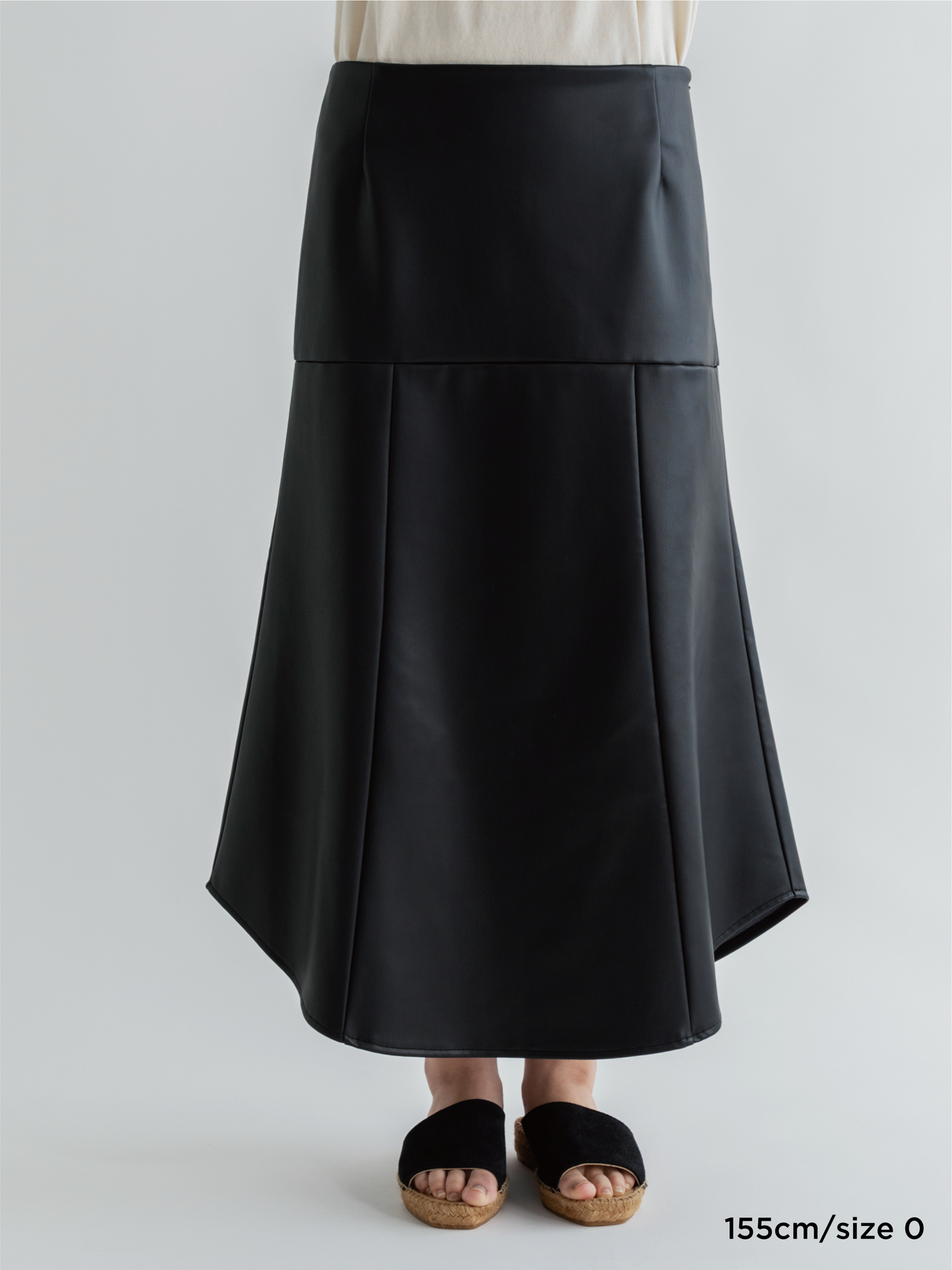 SYNTHETIC LEATHER BEAUTIFUL SKIRT