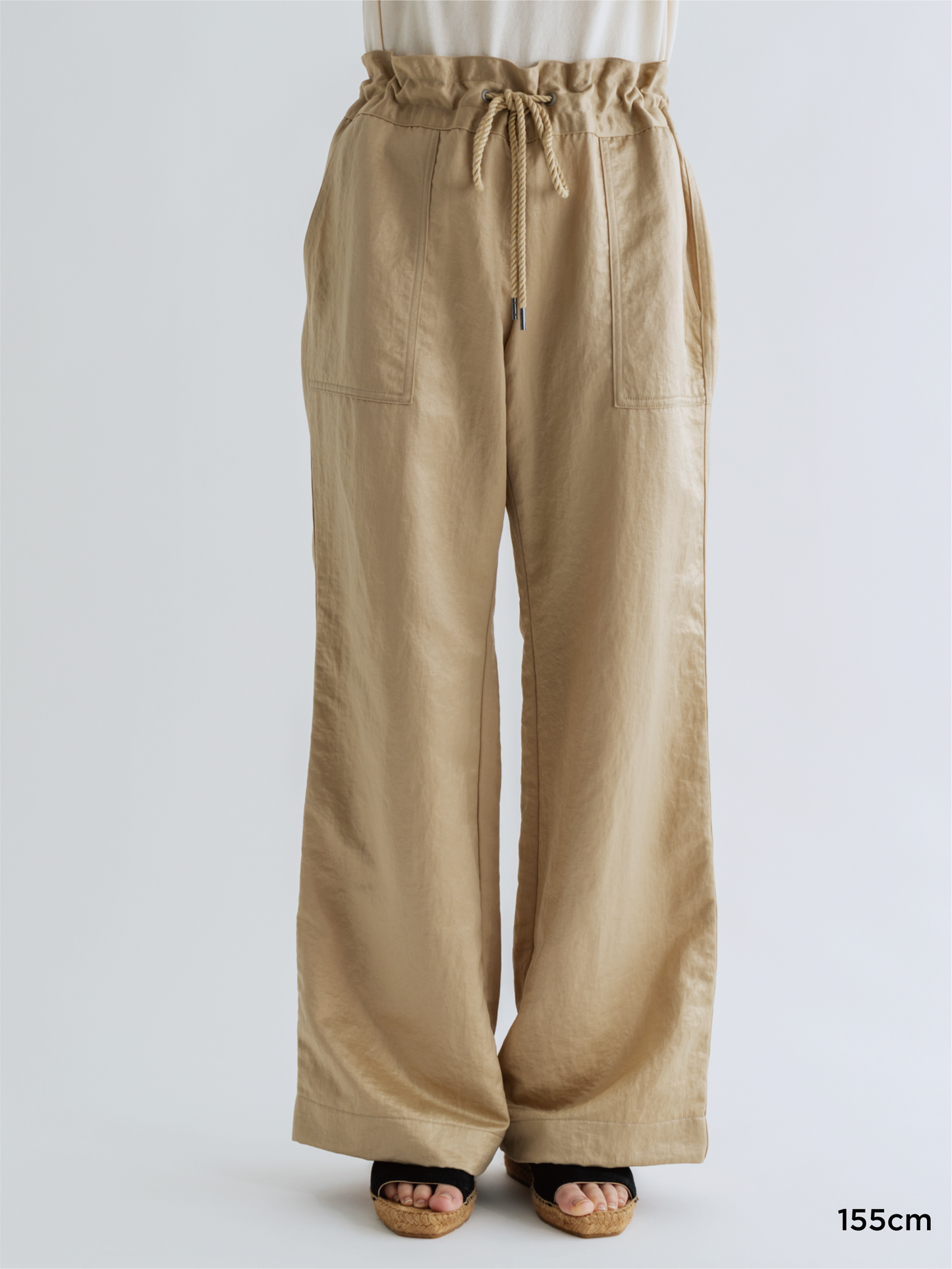 NYLON COMFORTABLE DRAWCORD PANTS