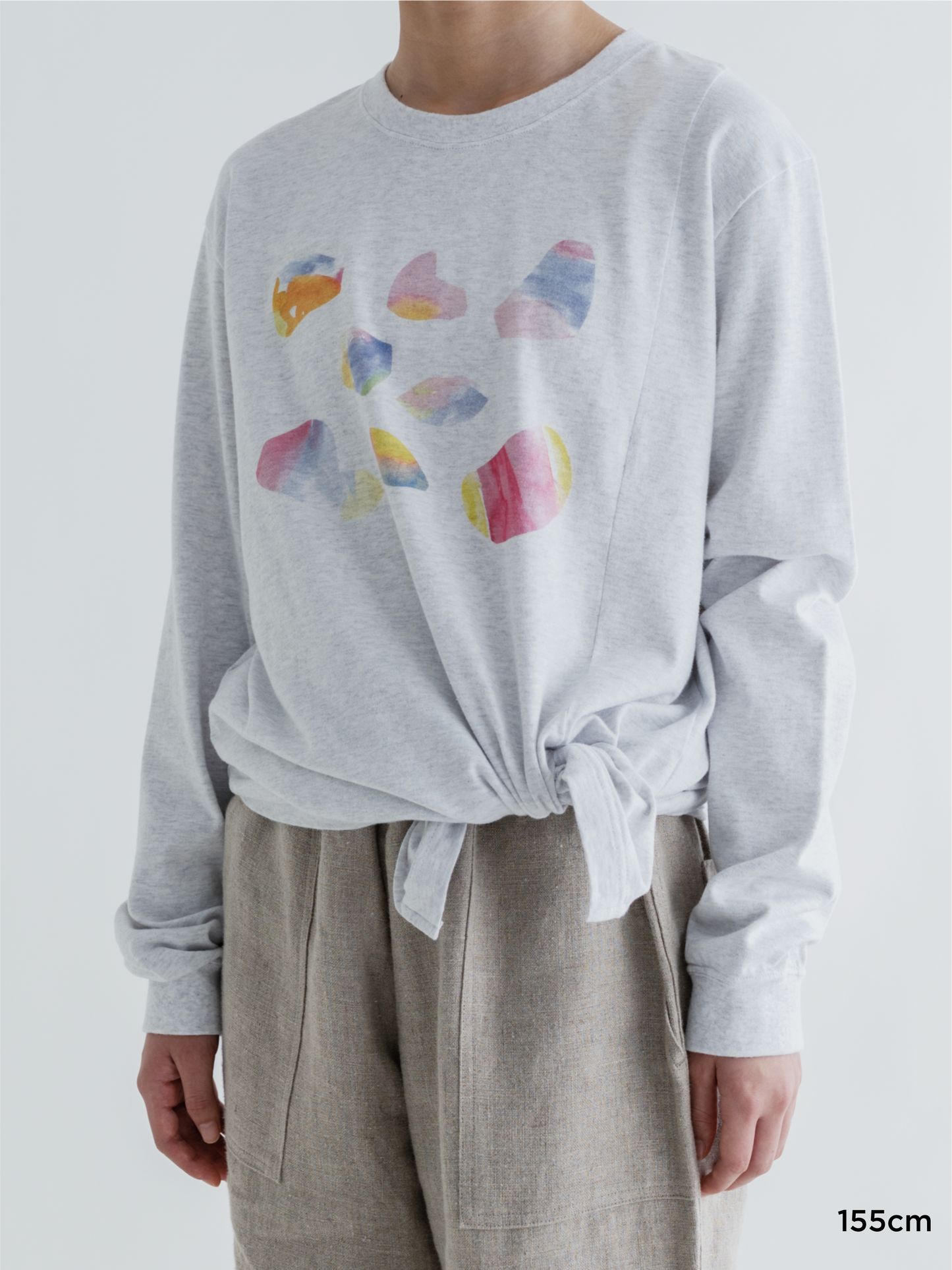 PRINT SLIT LONG SLEEVE TEE (II)