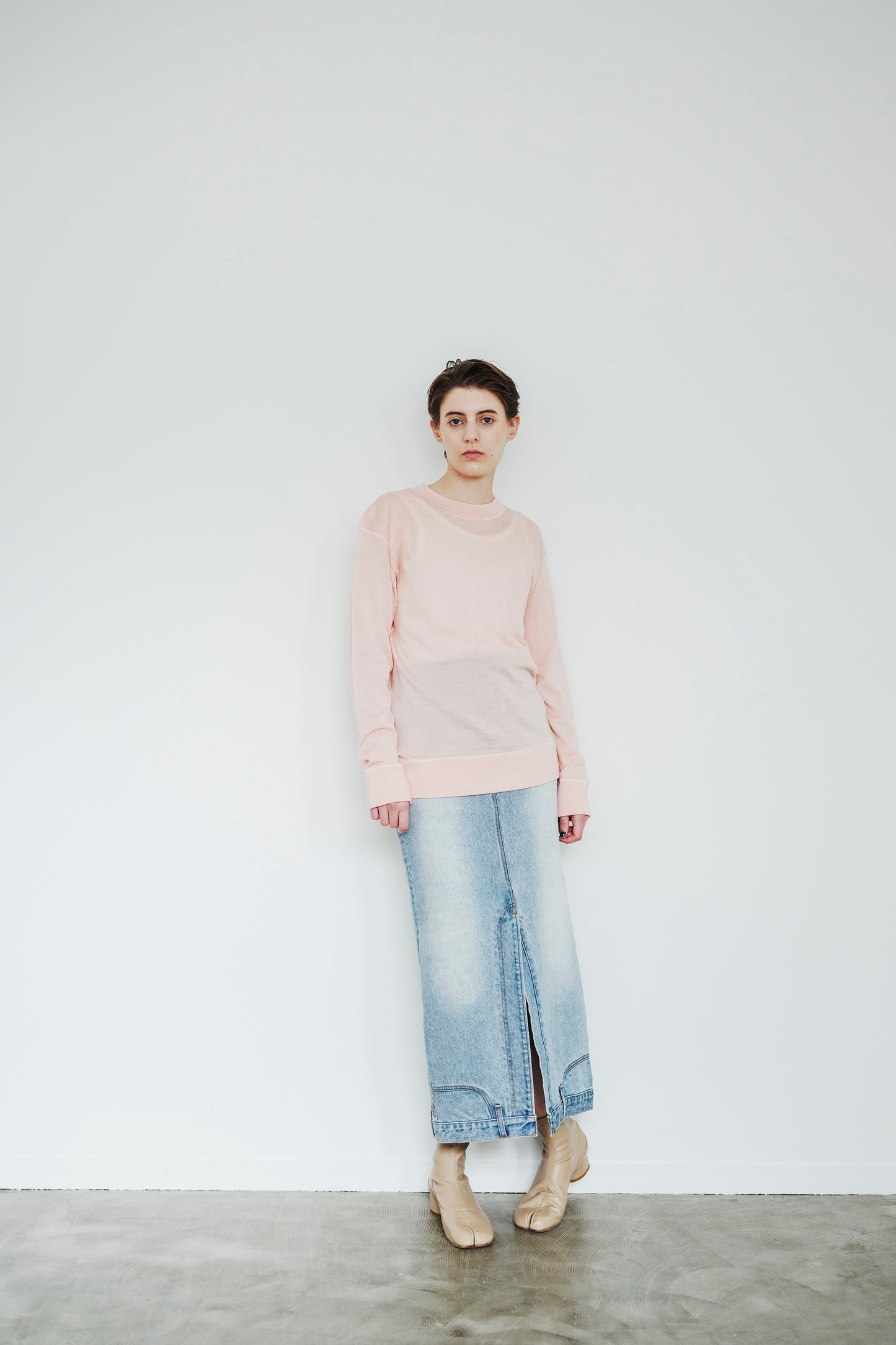 DENIME UPSIDE-DOWN SKIRT