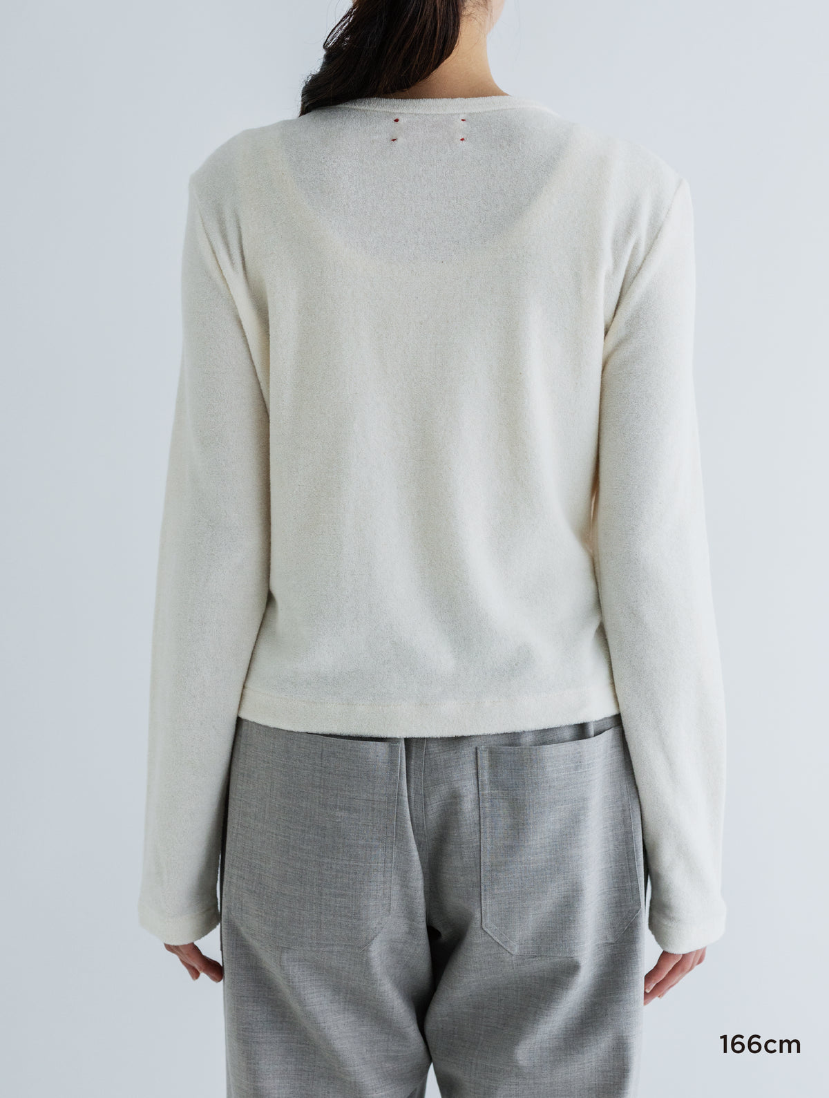 ORGANIC COTTON PILE CARDIGAN