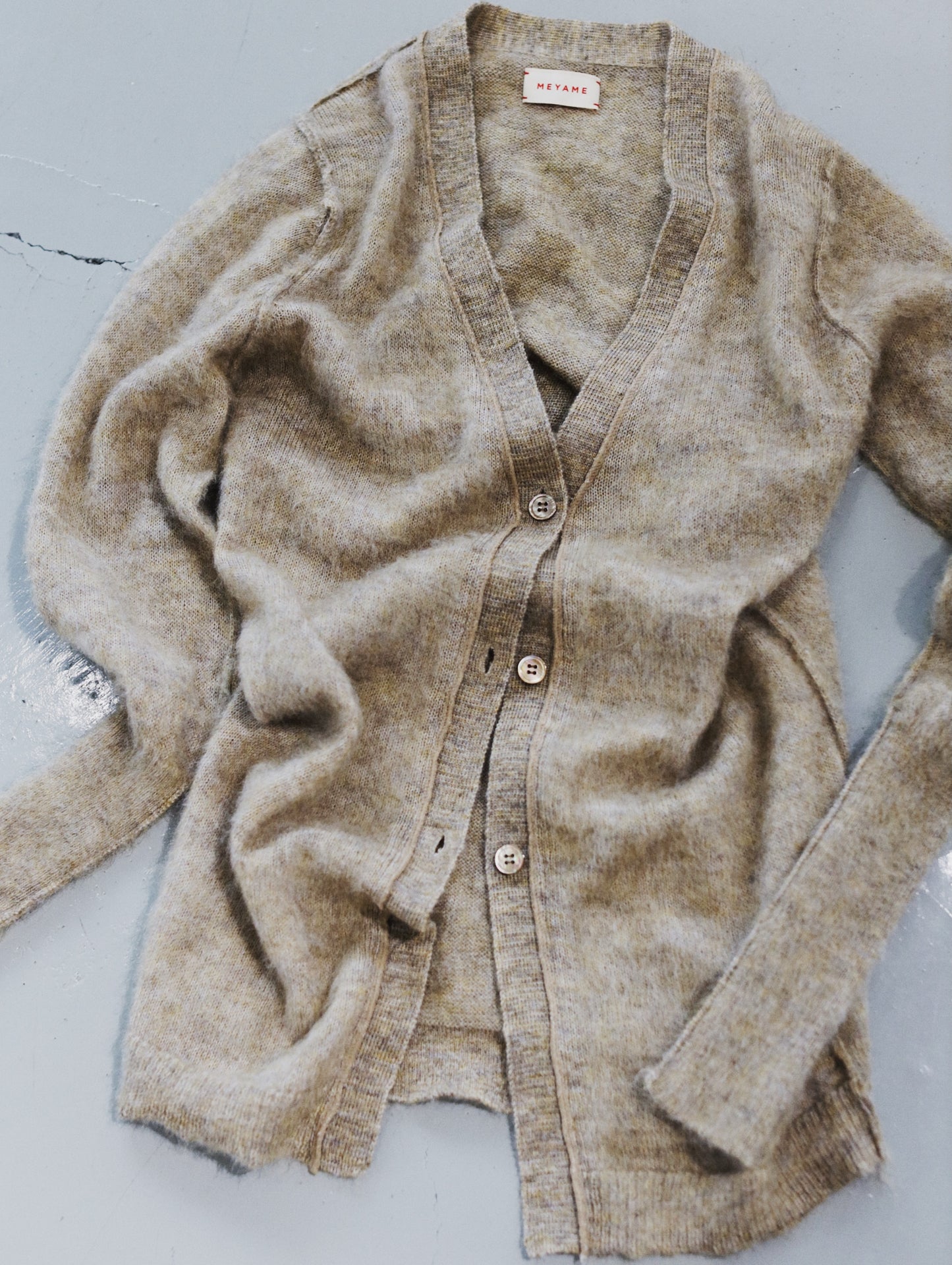 REVERSIBLE FLUFFY LONG CARDIGAN