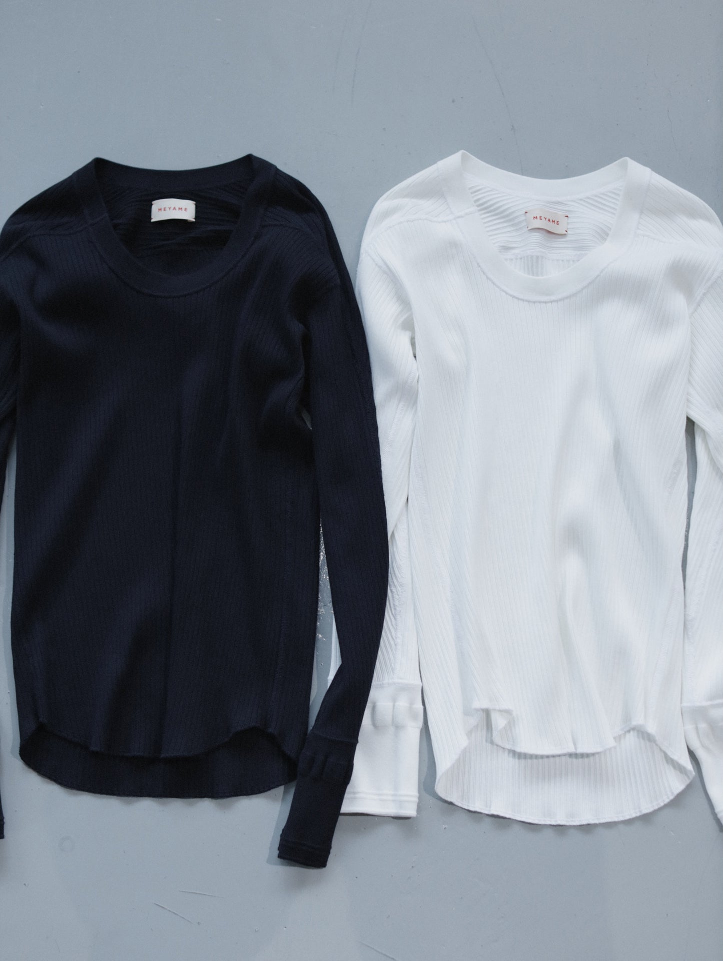PREMIUMOBLONG NECK RIB PULL OVER(SUVIN GOLD)