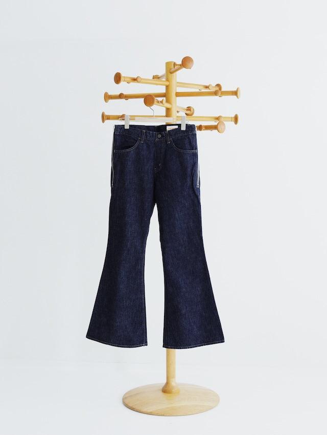 SIDE ZIP FLARE JEAN