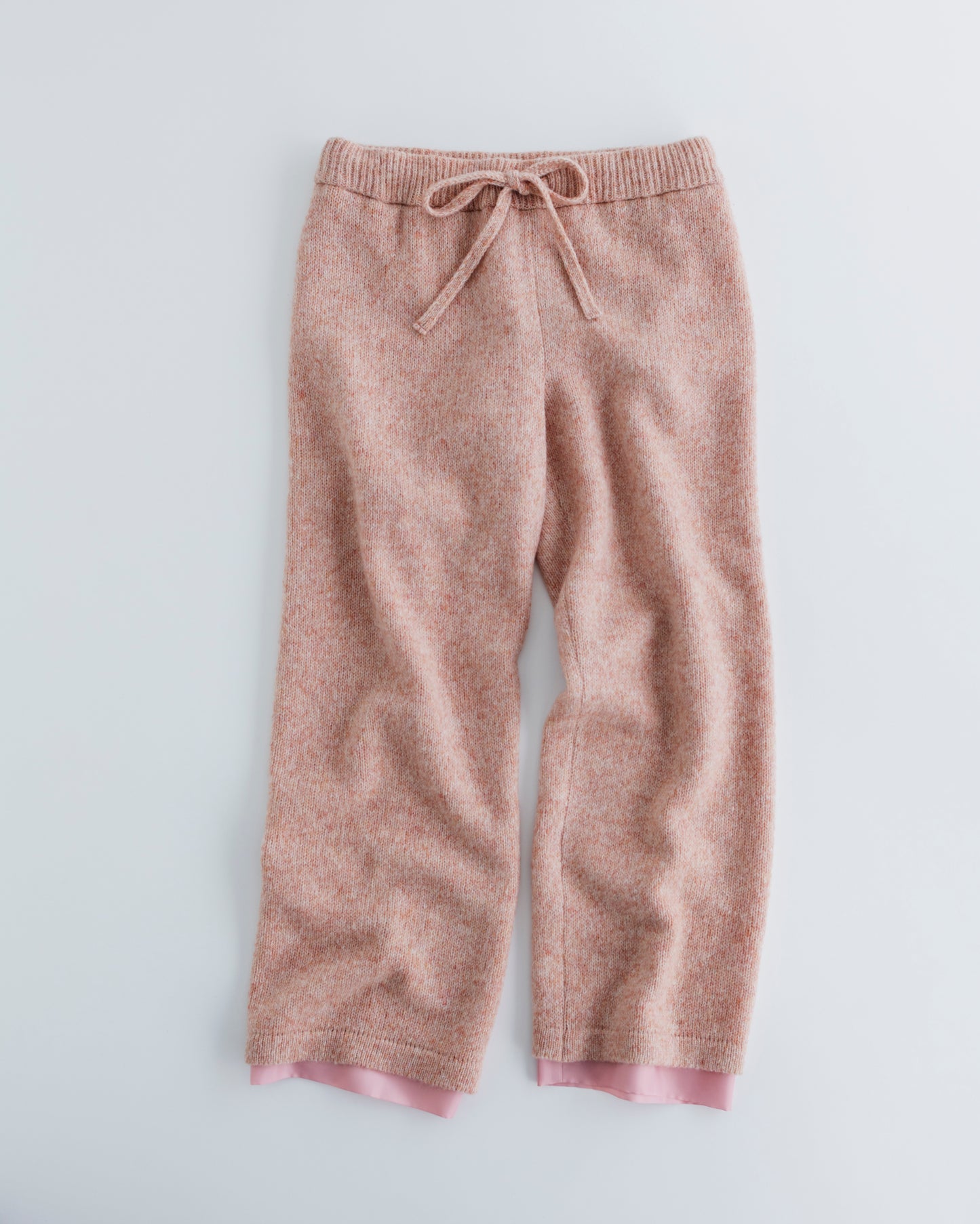 FLUFFY WOOL DOUBLE PANTS