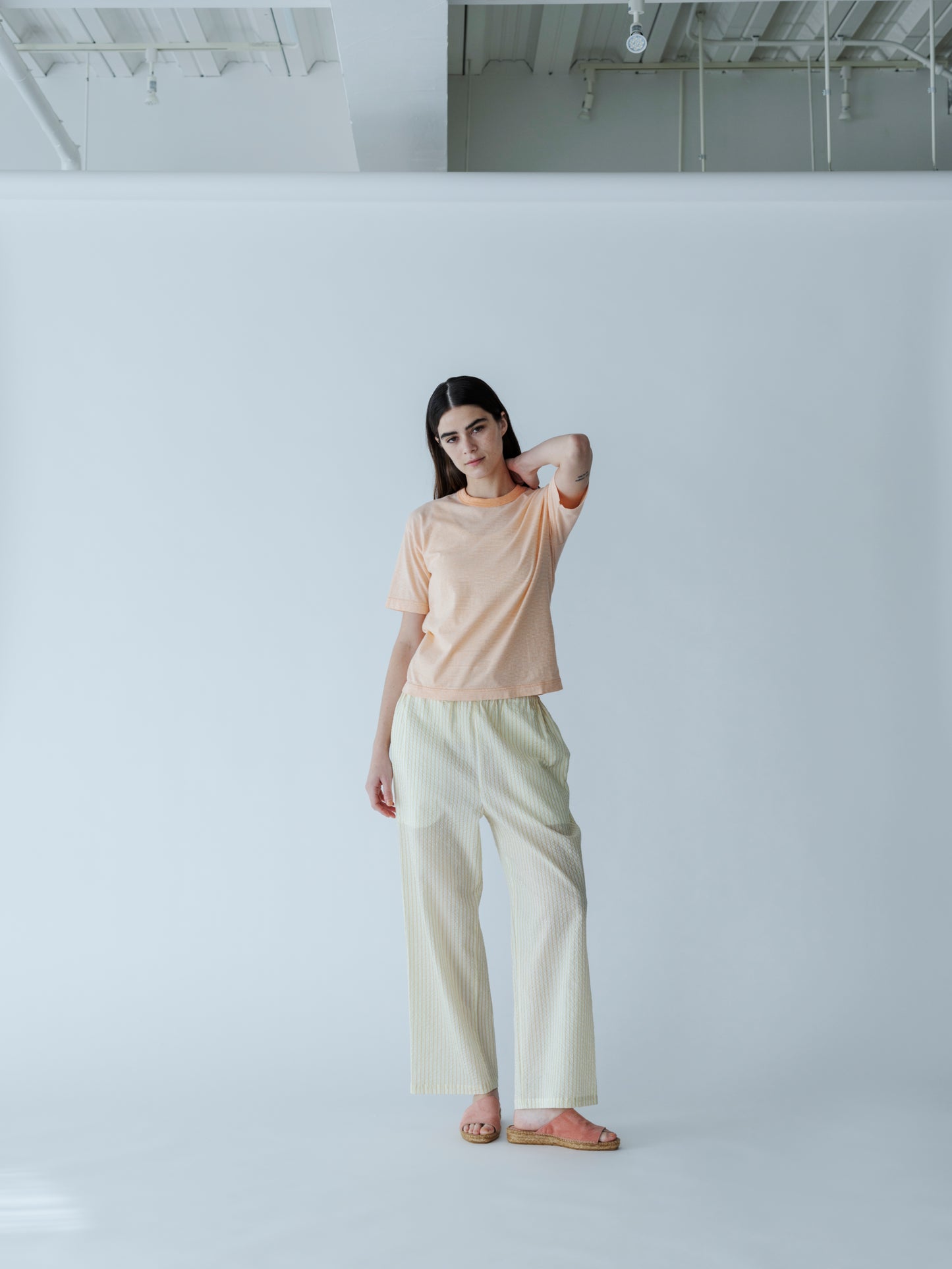 ORGANIC COTTON BORDER TEE