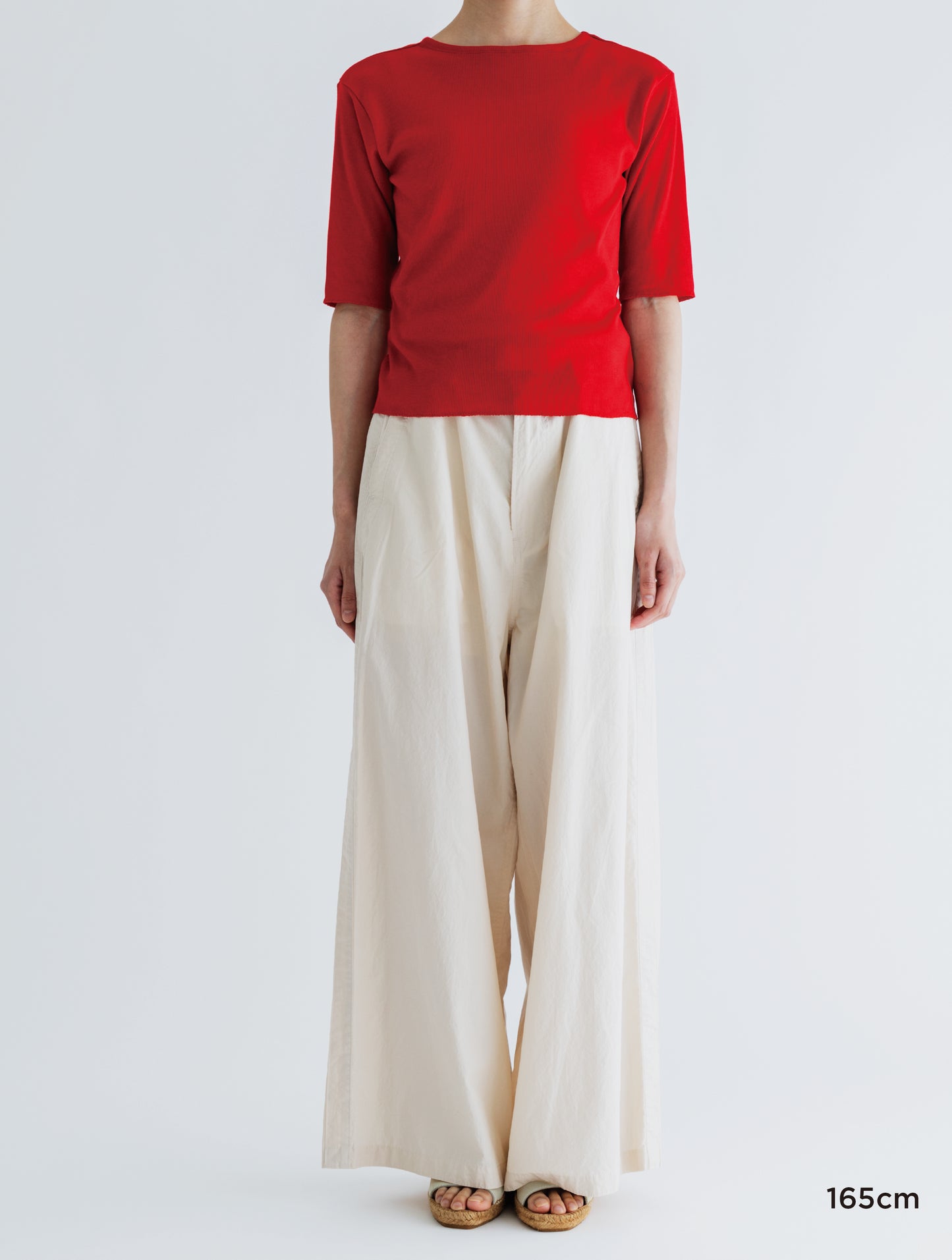 SOFT RIB HALF-SLEEVE TEE