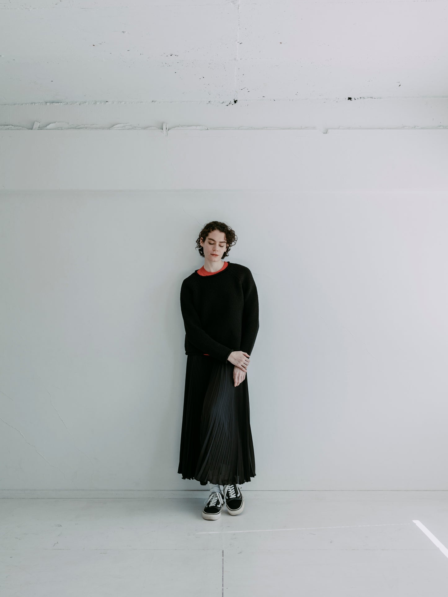FLOWER WAIST PLEATED SKIRT