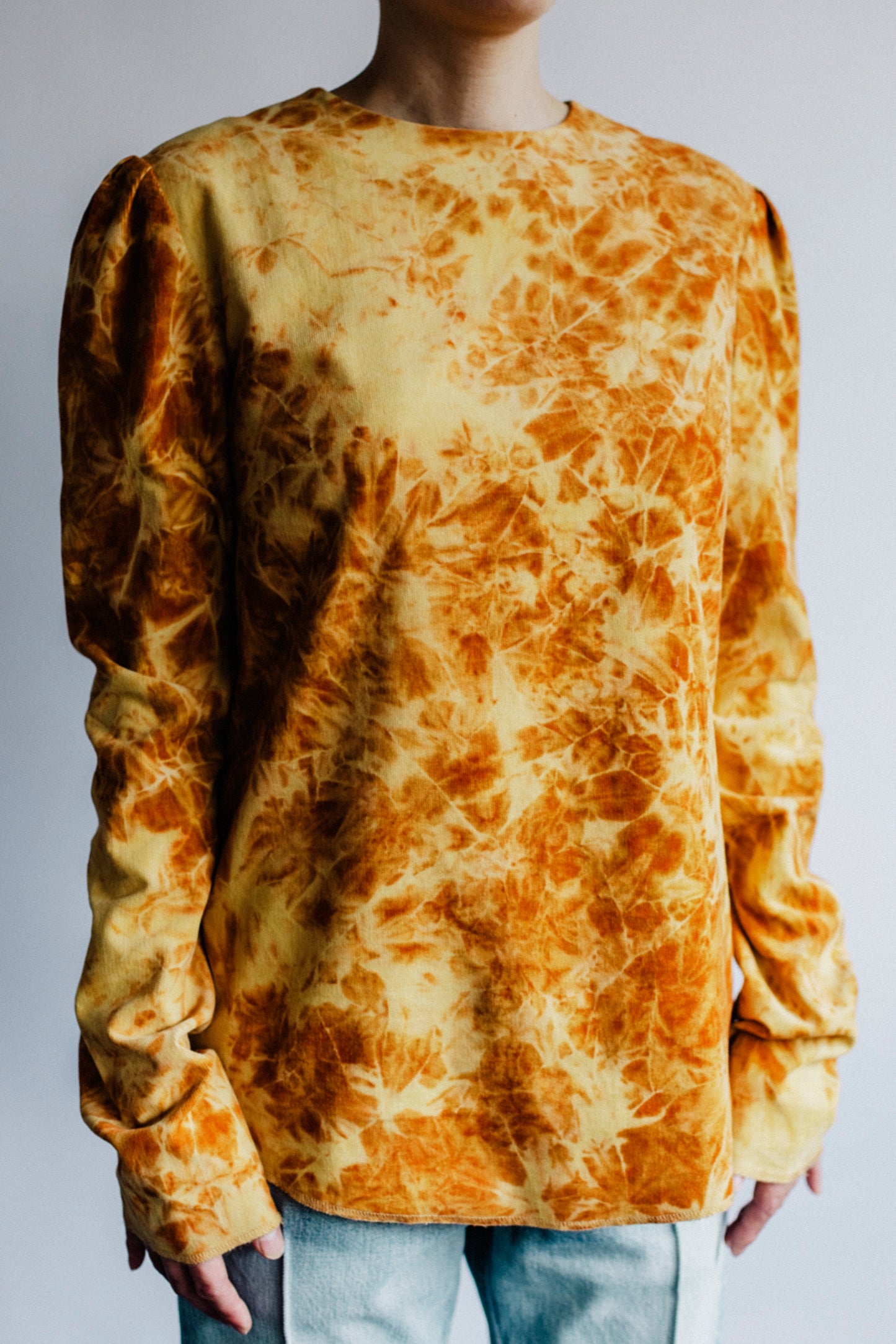 TIE-DYE CORDUROY BLOUSE