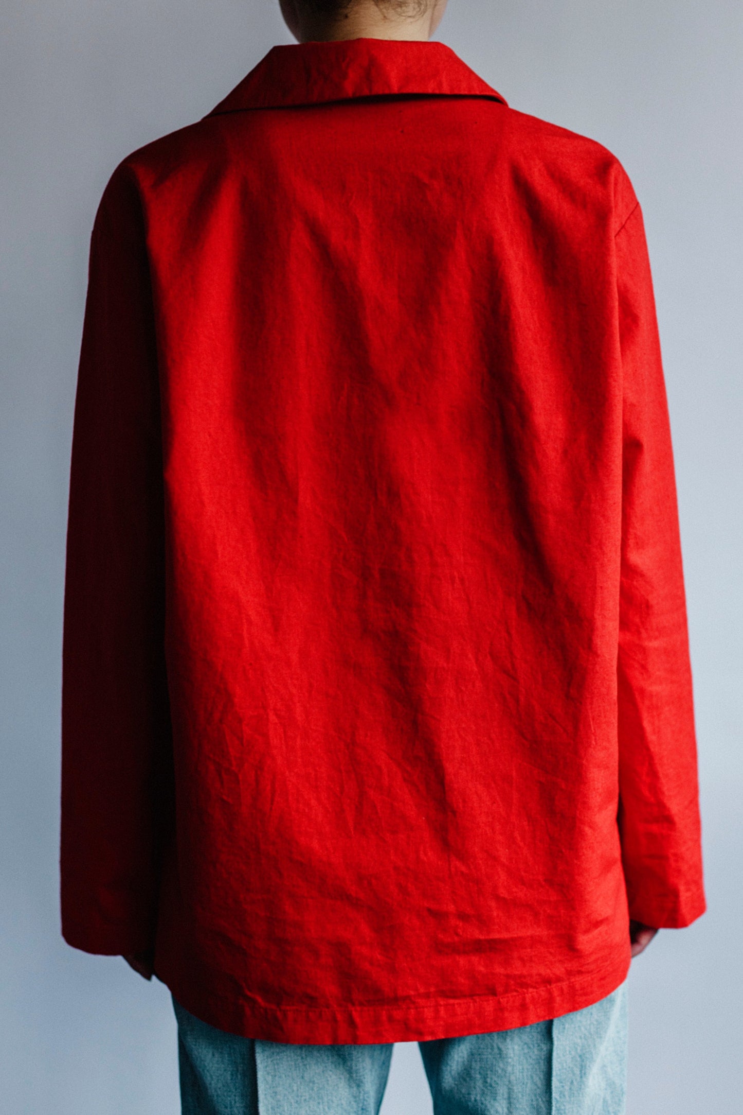 COTTON LINEN SKIPPER BLOUSE