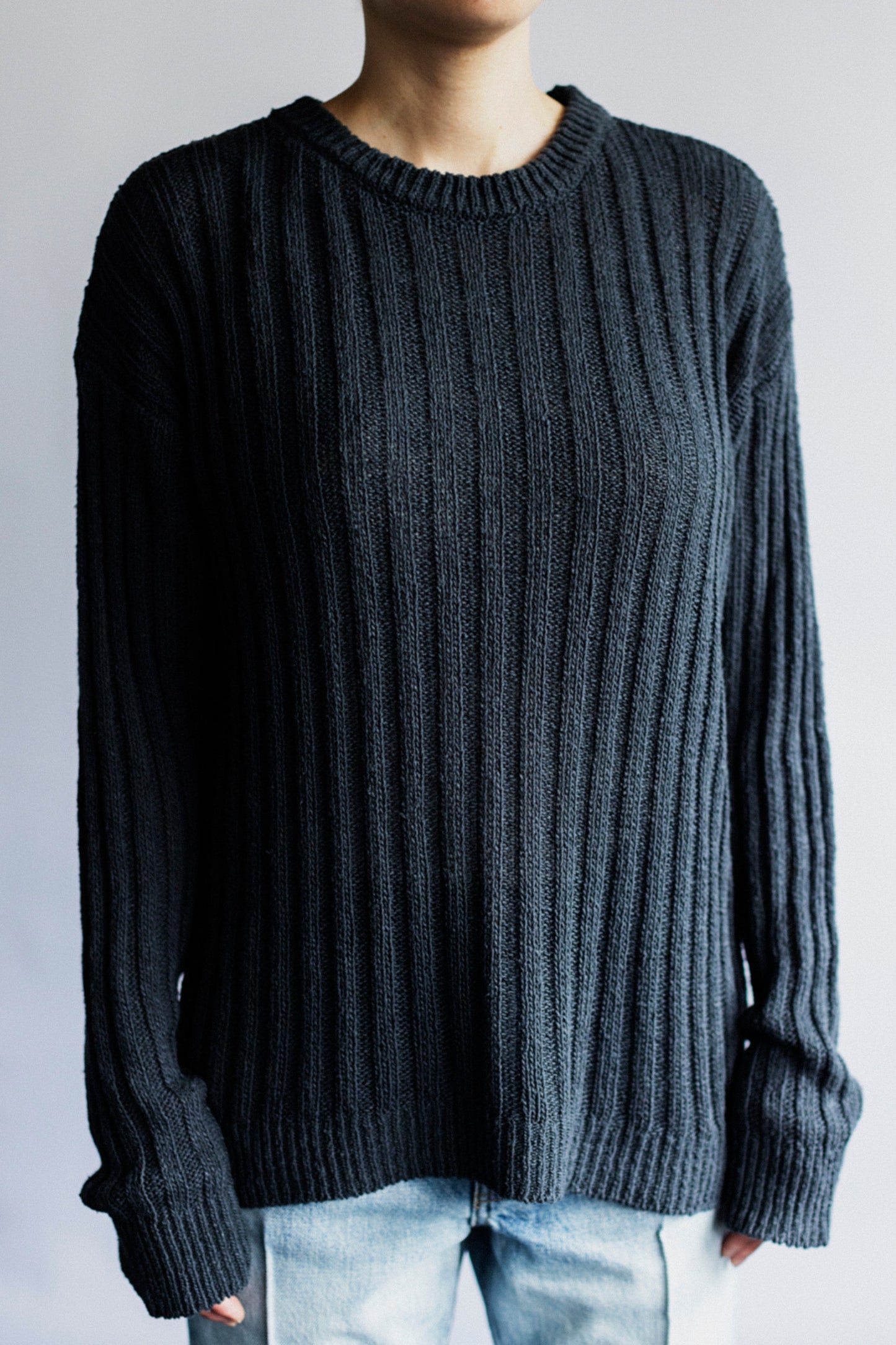 SILK RIB PULLOVER