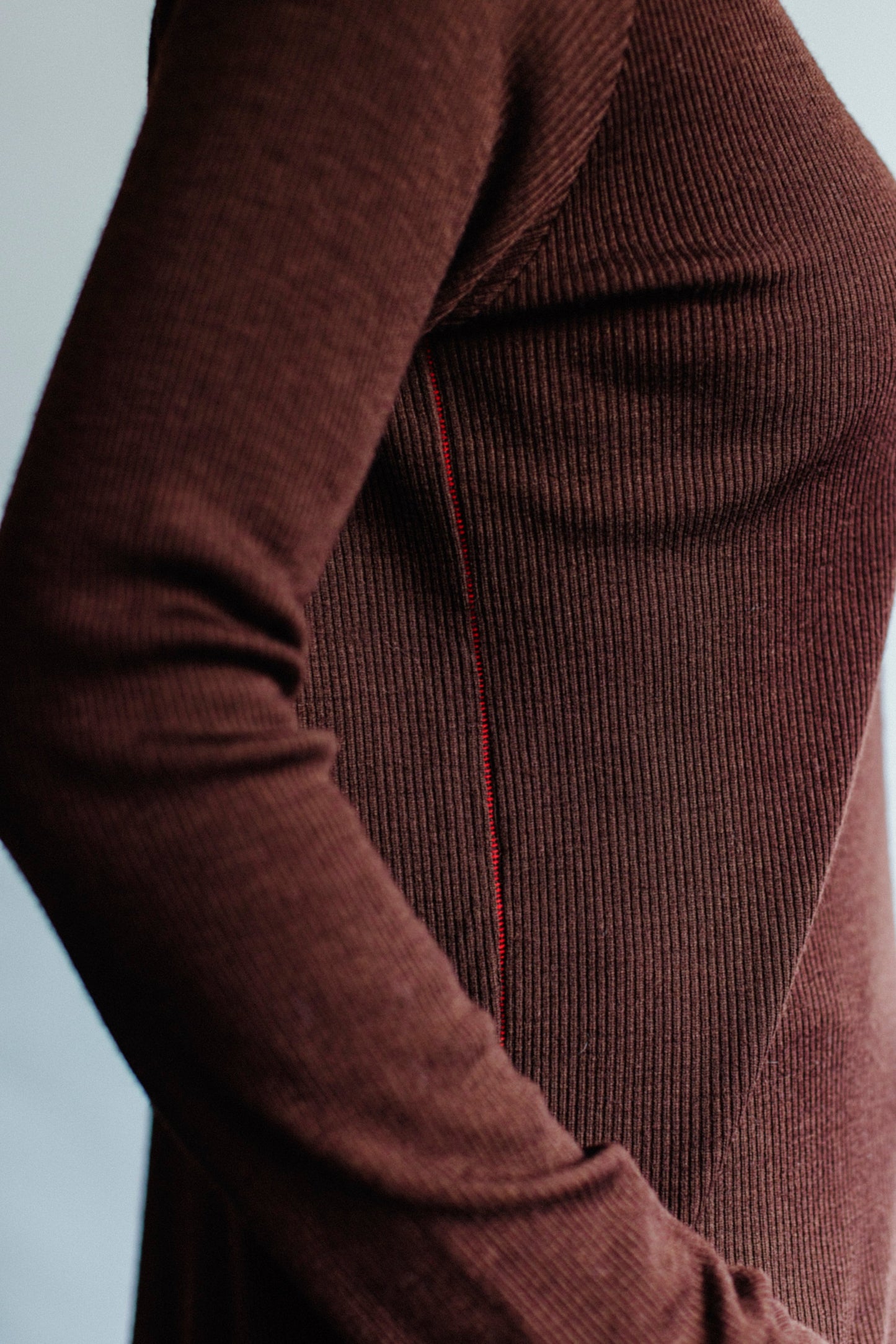 WASHABLE WOOL RIB TURTLE NECK PULLOVER