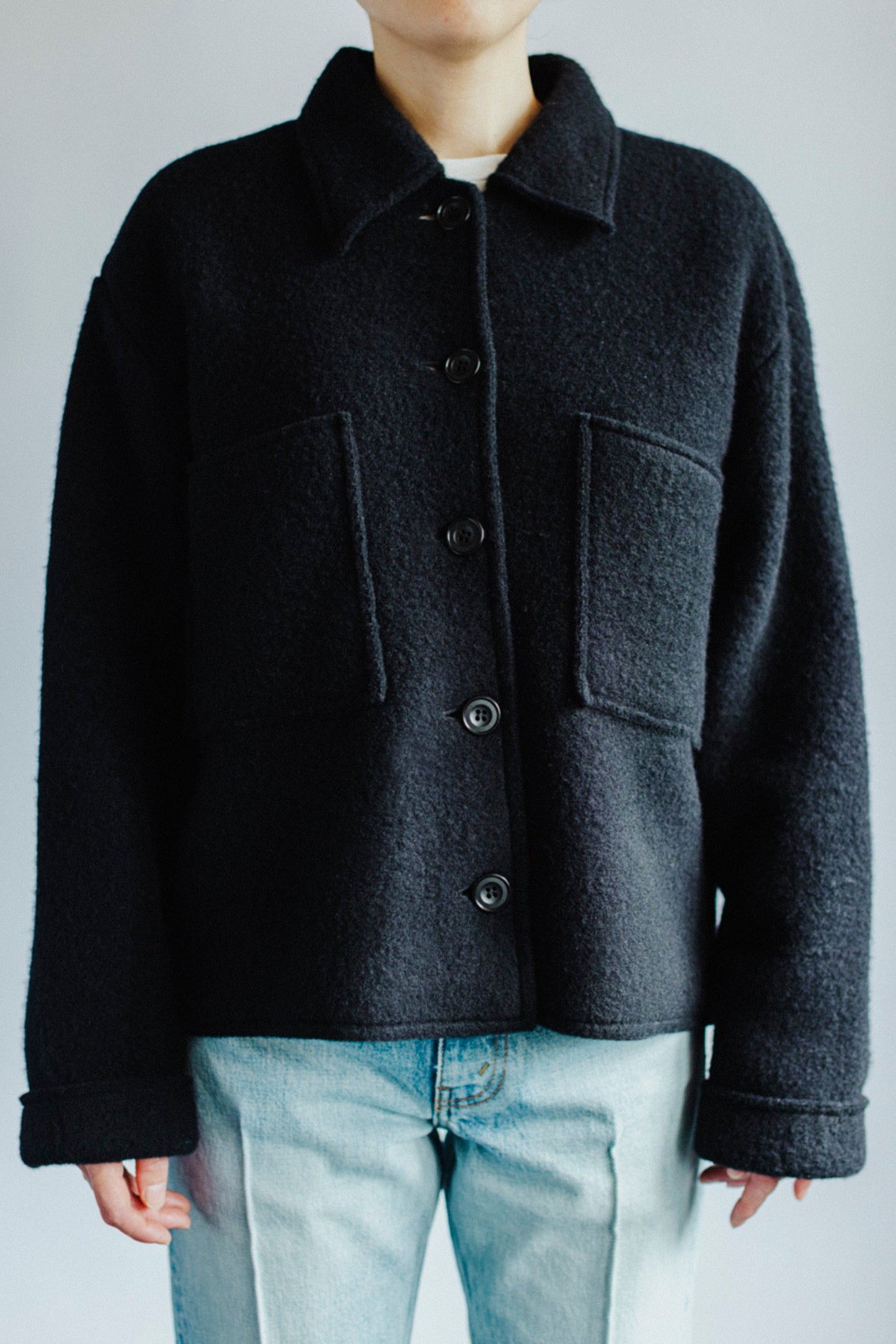 LIGHT WOOL SHORT JACKET