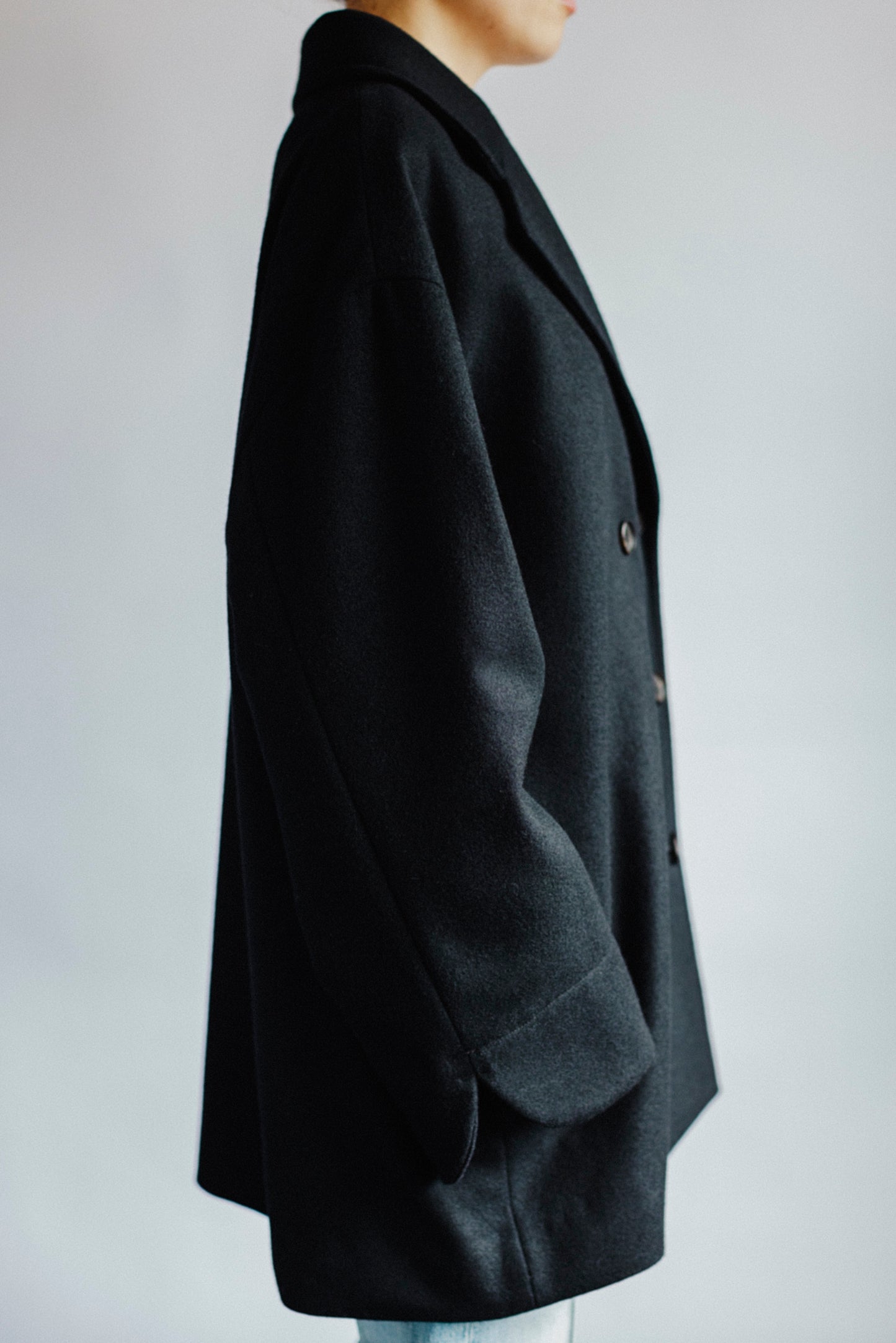 WOOL DOUBLE COAT