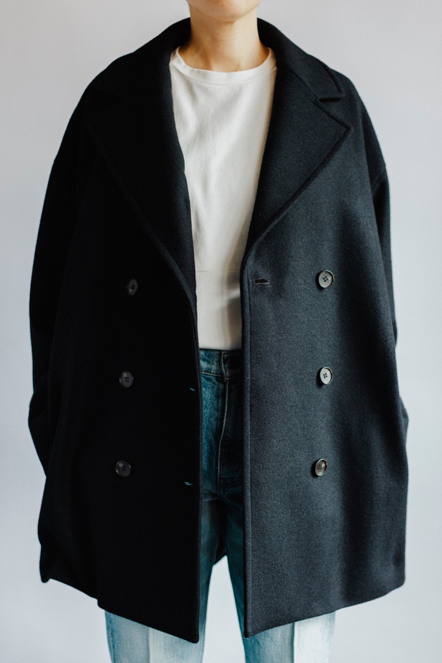WOOL DOUBLE COAT