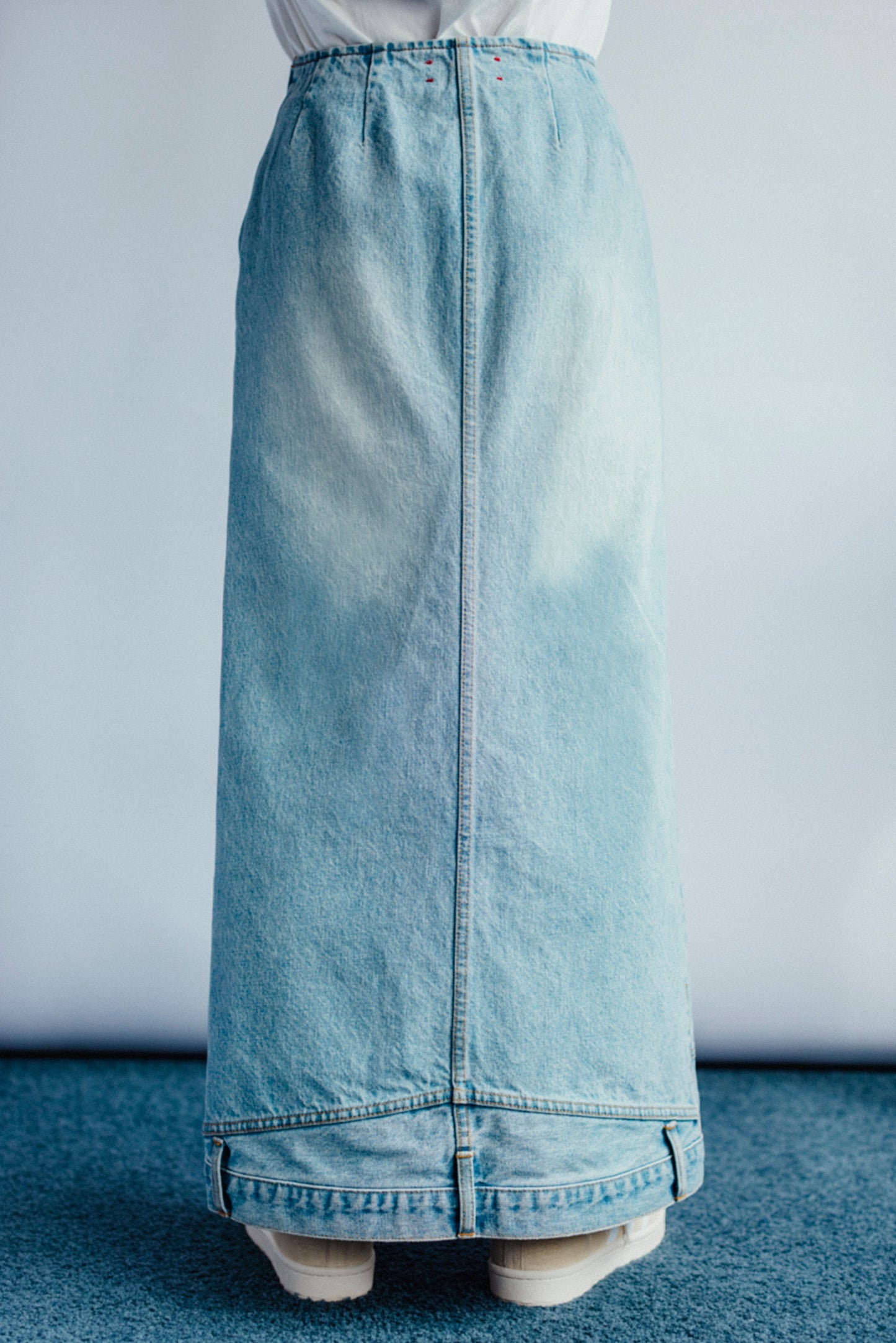 DENIME UPSIDE-DOWN SKIRT