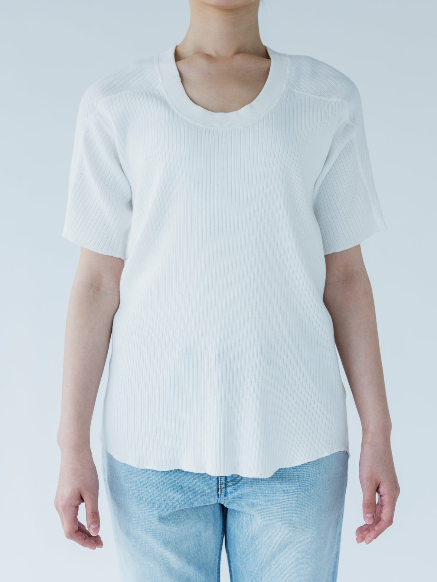 OBLONG NECK SHORT SLEEVE