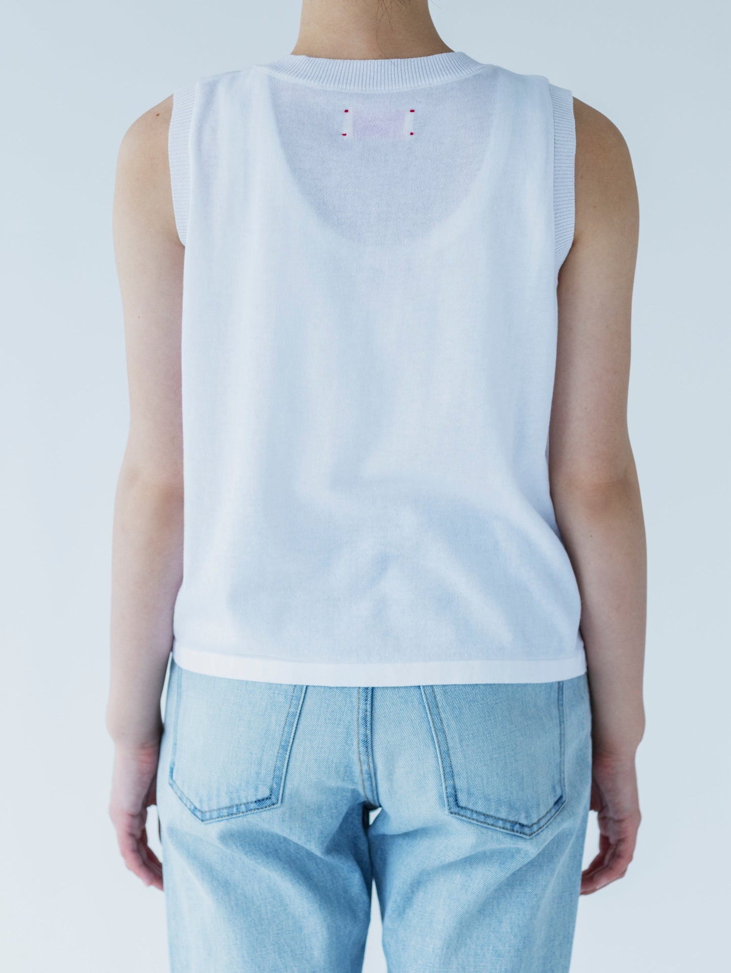 COTTON KNIT SLEEVELESS