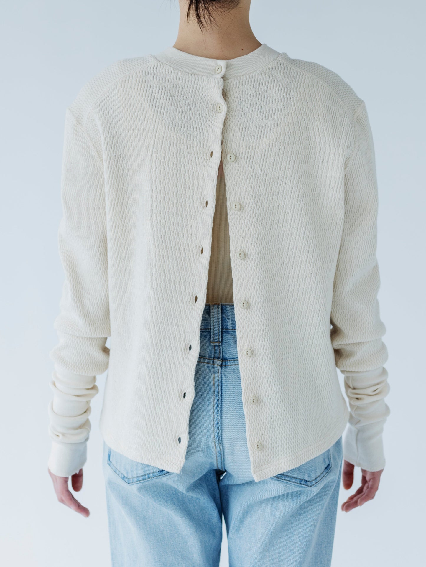 FRONT AND BACK RIB PULLOVER