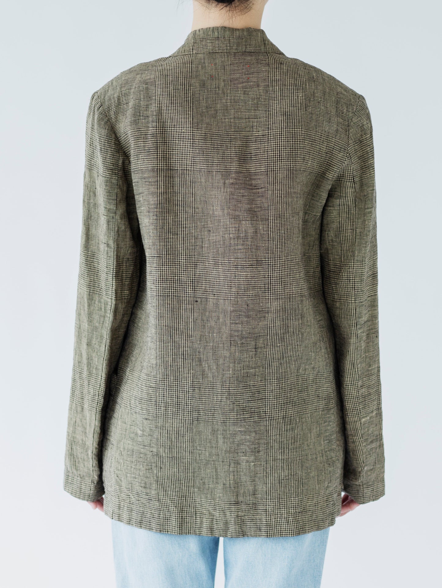 GLENCHECK LINEN JACKET