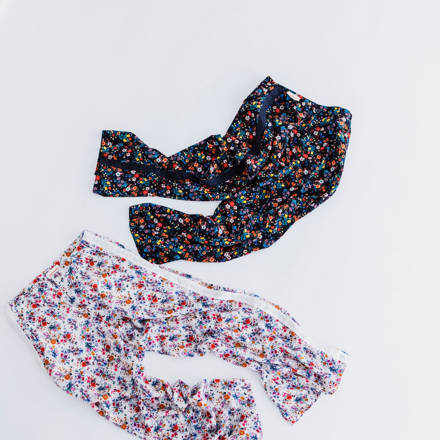 SIDE LINE WIDE PANTS (FLOWER)