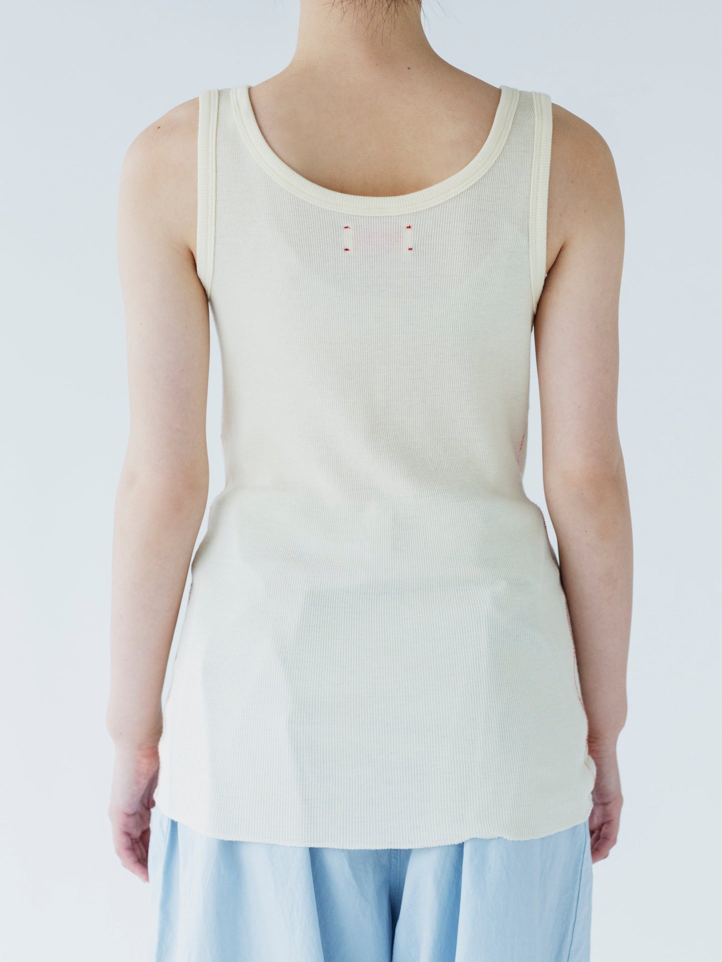 SIDE STITCH RIB TANKTOP