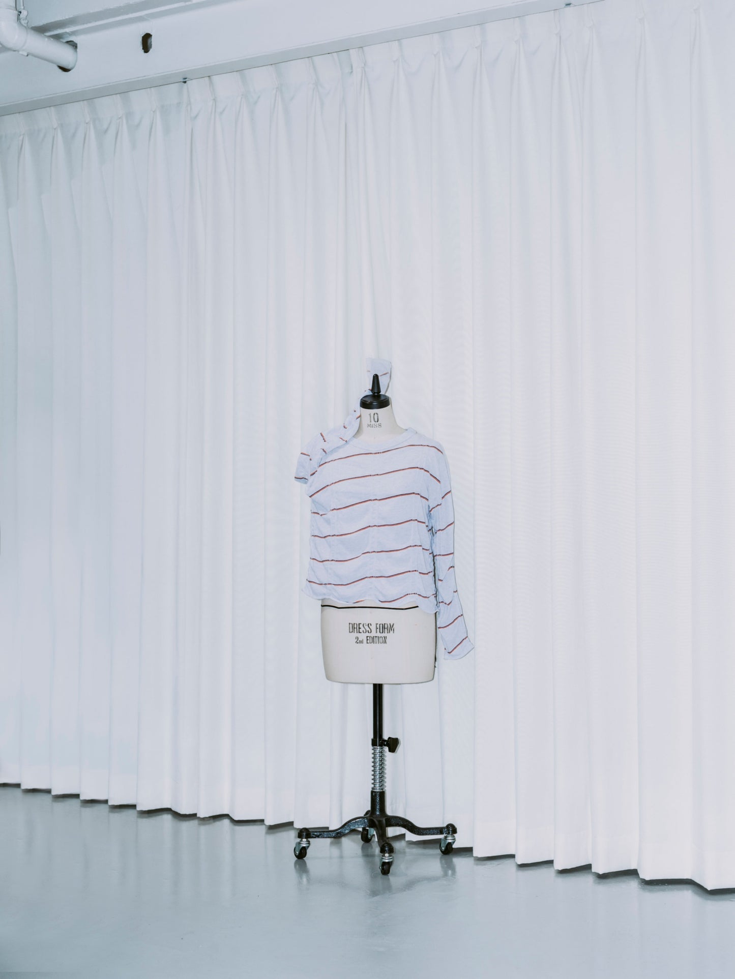 【NEW COLOR / PINK】TUCKED JACQUARD BORDER PULLOVER