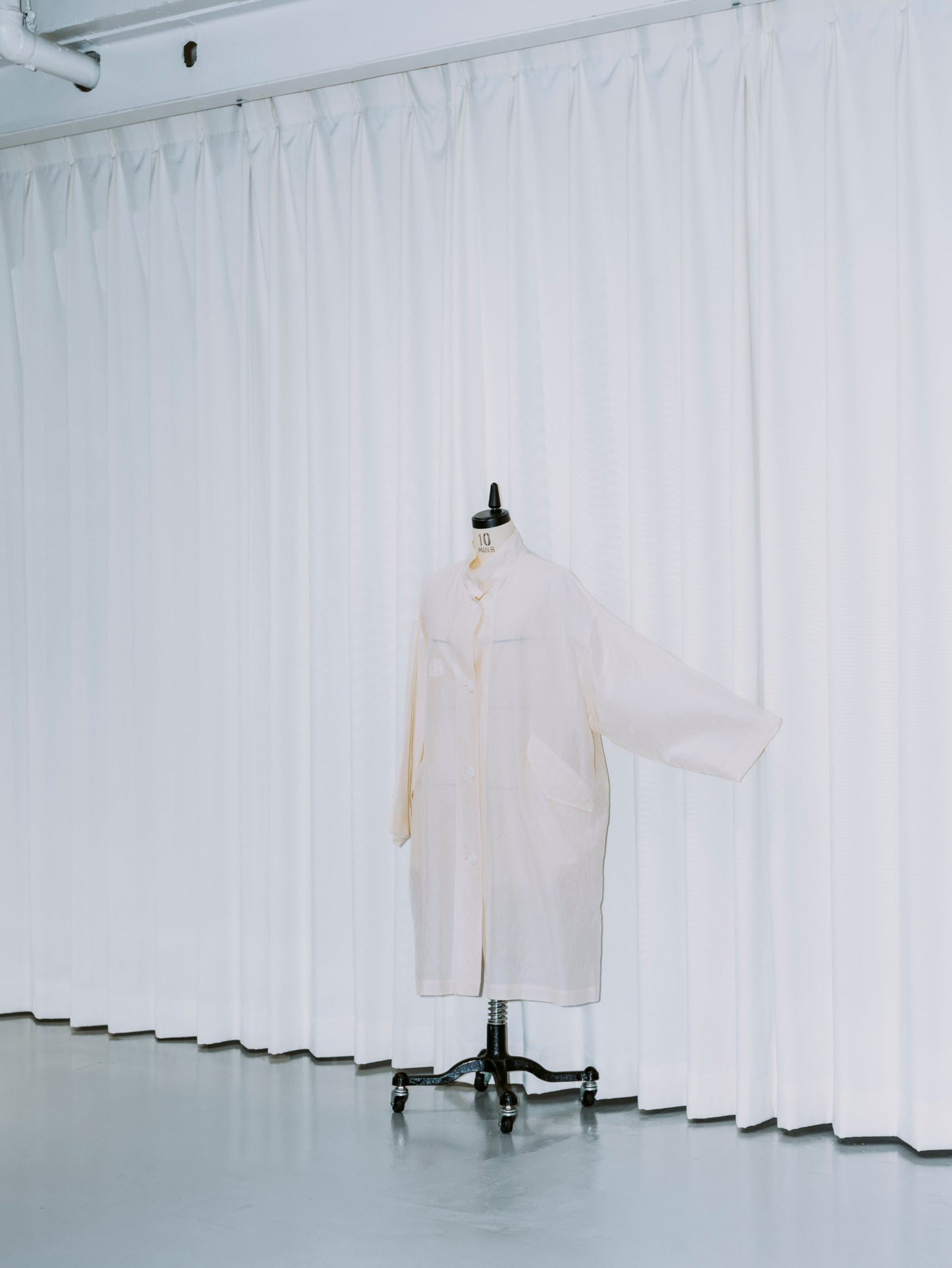 COTTON SILK LONG COAT