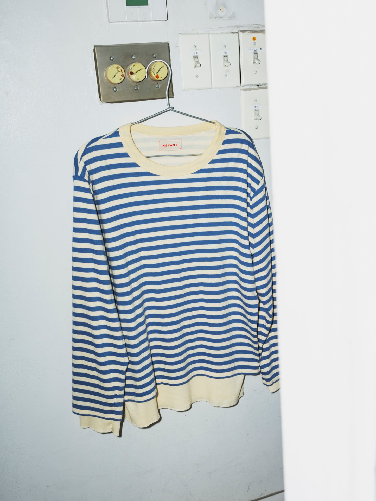 BORDER DOUBLE LONG SLEEVE TEE