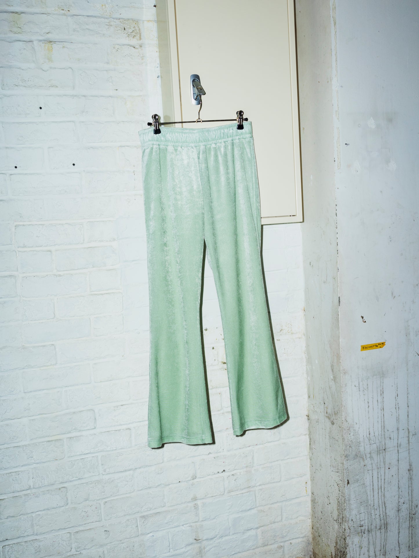 VELOUR FLARE PANTS
