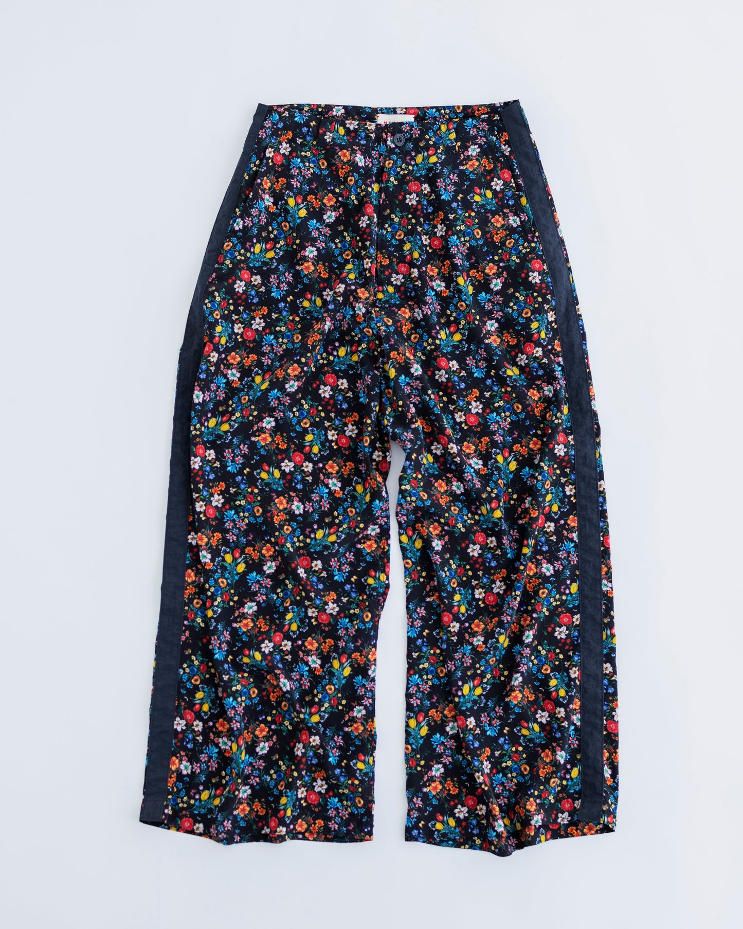 SIDE LINE WIDE PANTS (FLOWER)