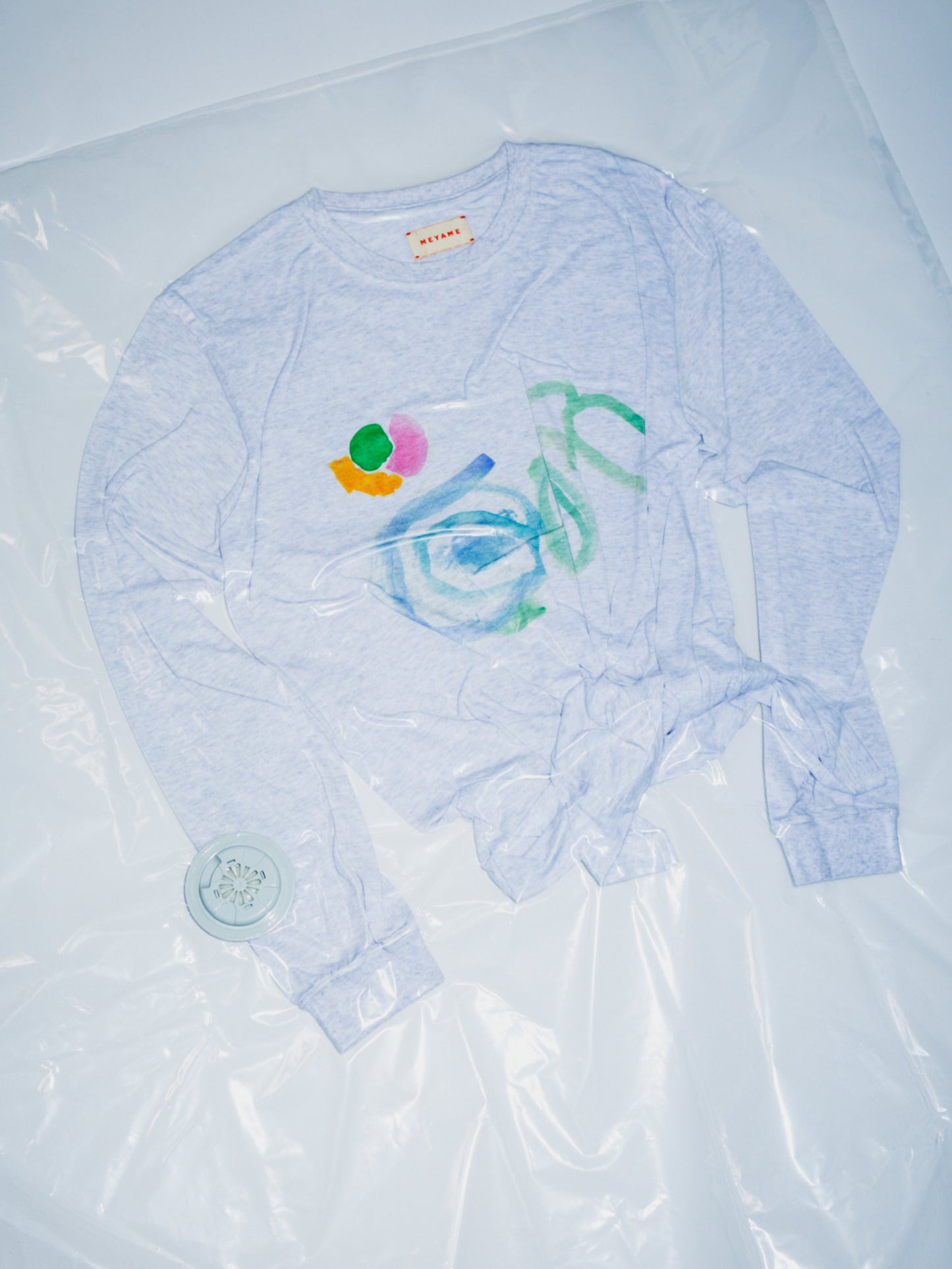 PRINT SLIT LONG SLEEVE TEE