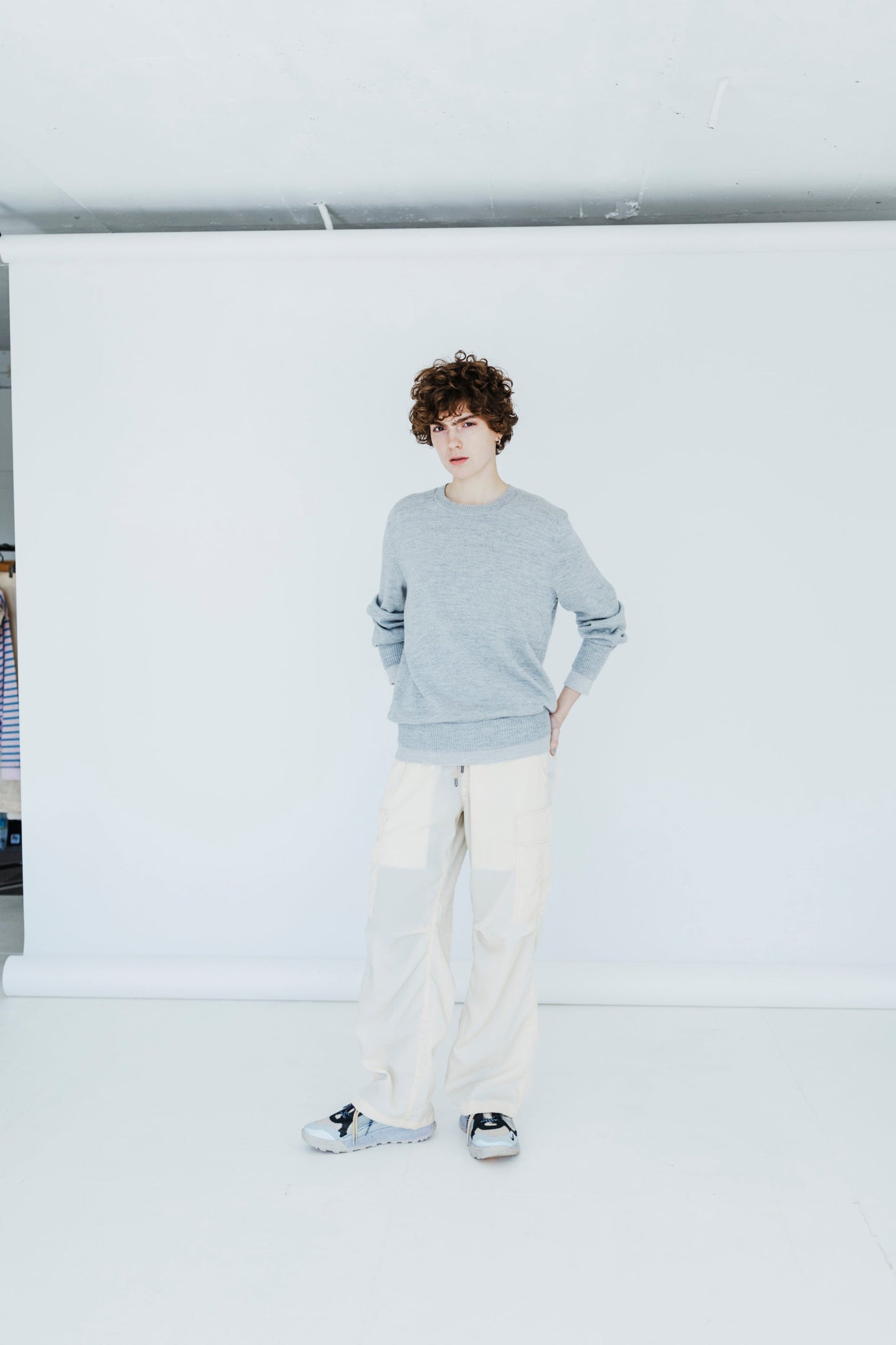 LAYERED CREW NECK KNIT