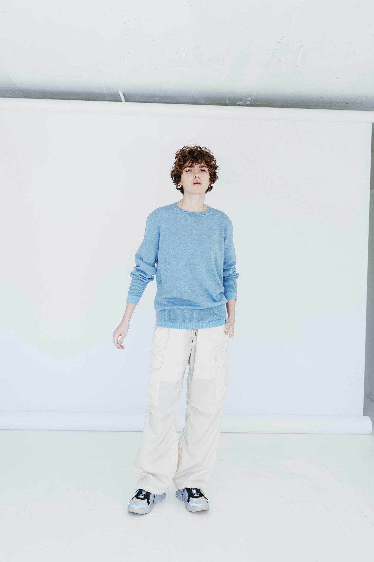 LAYERED CREW NECK KNIT