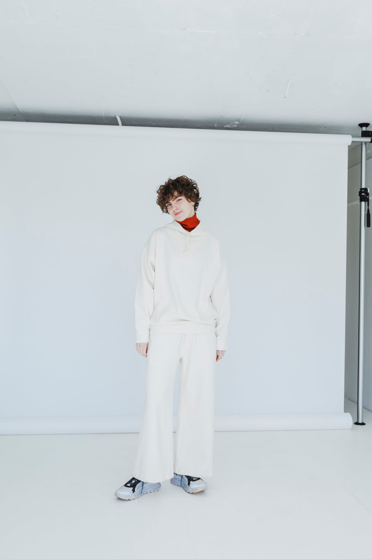 WASHABLE WOOL RIB TURTLE NECK PULLOVER