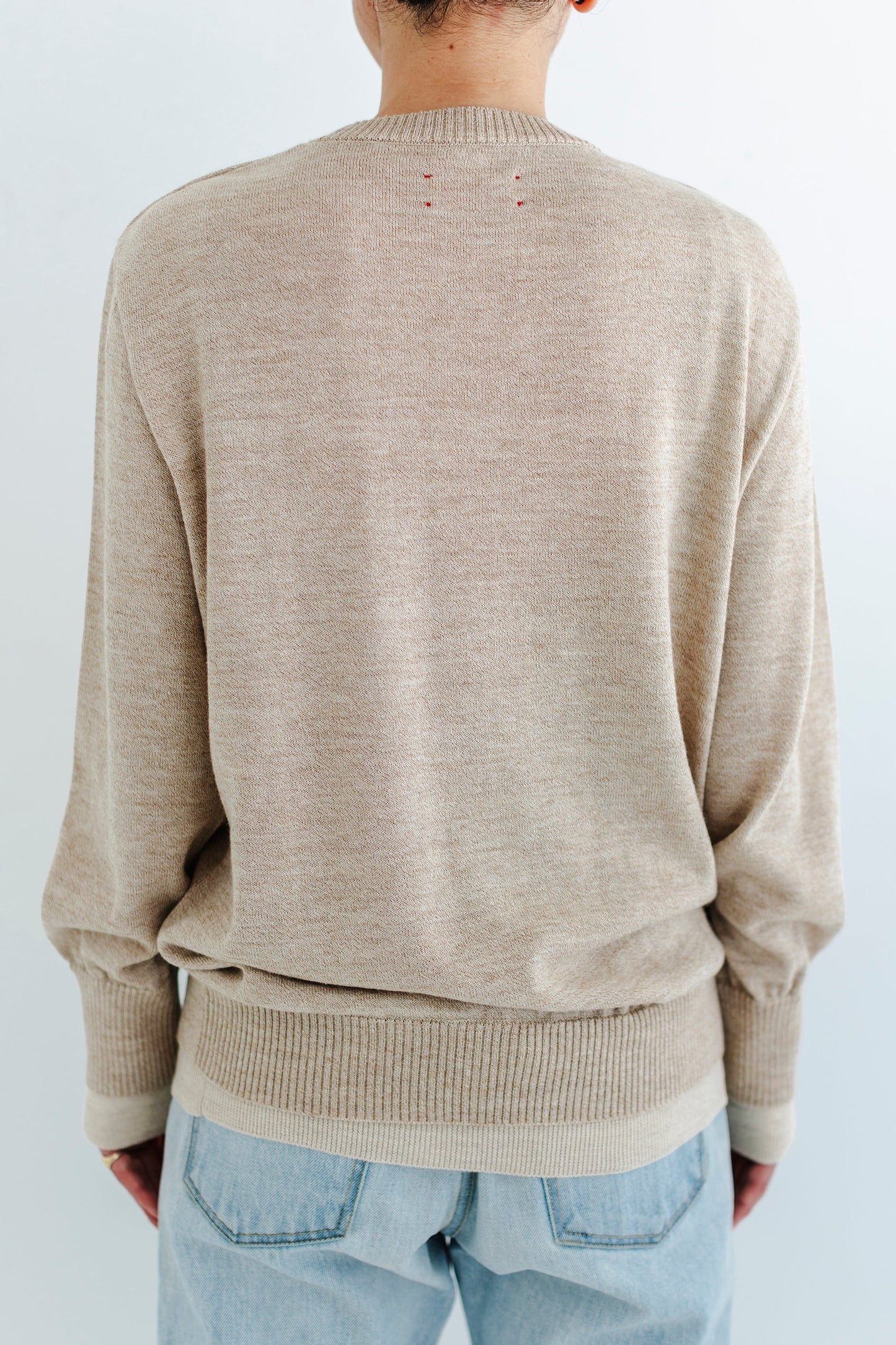 LAYERED CREW NECK KNIT