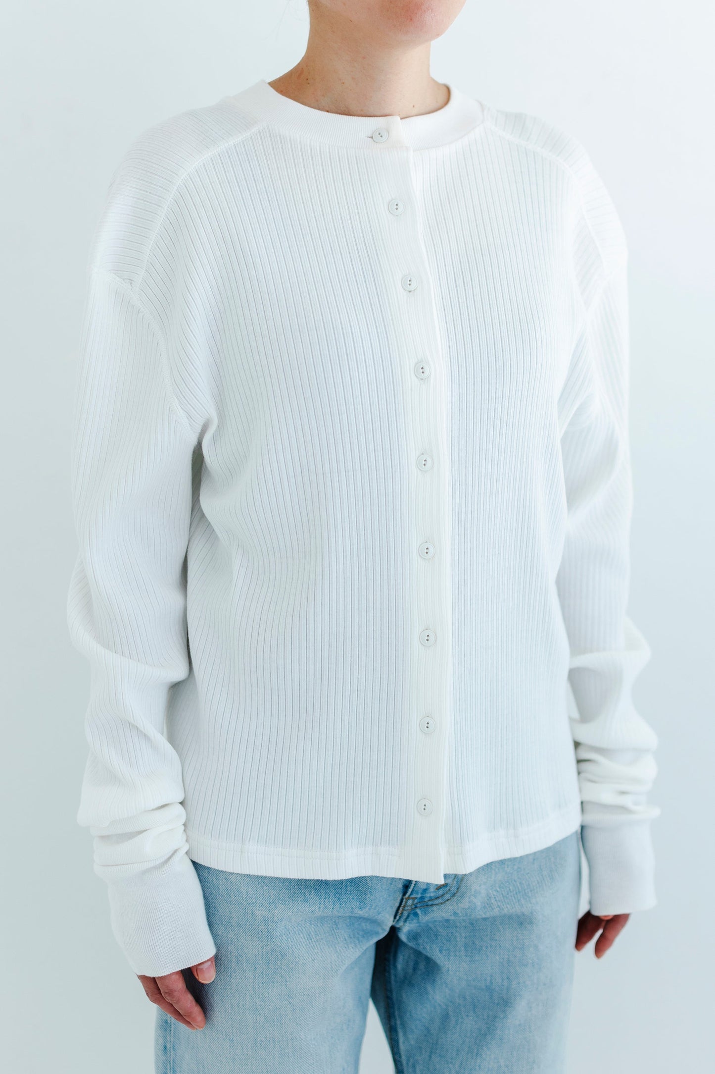 FRONT AND BACK RIB PULLOVER