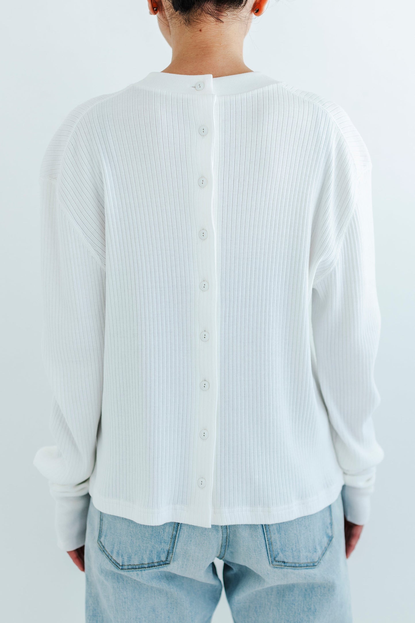FRONT AND BACK RIB PULLOVER