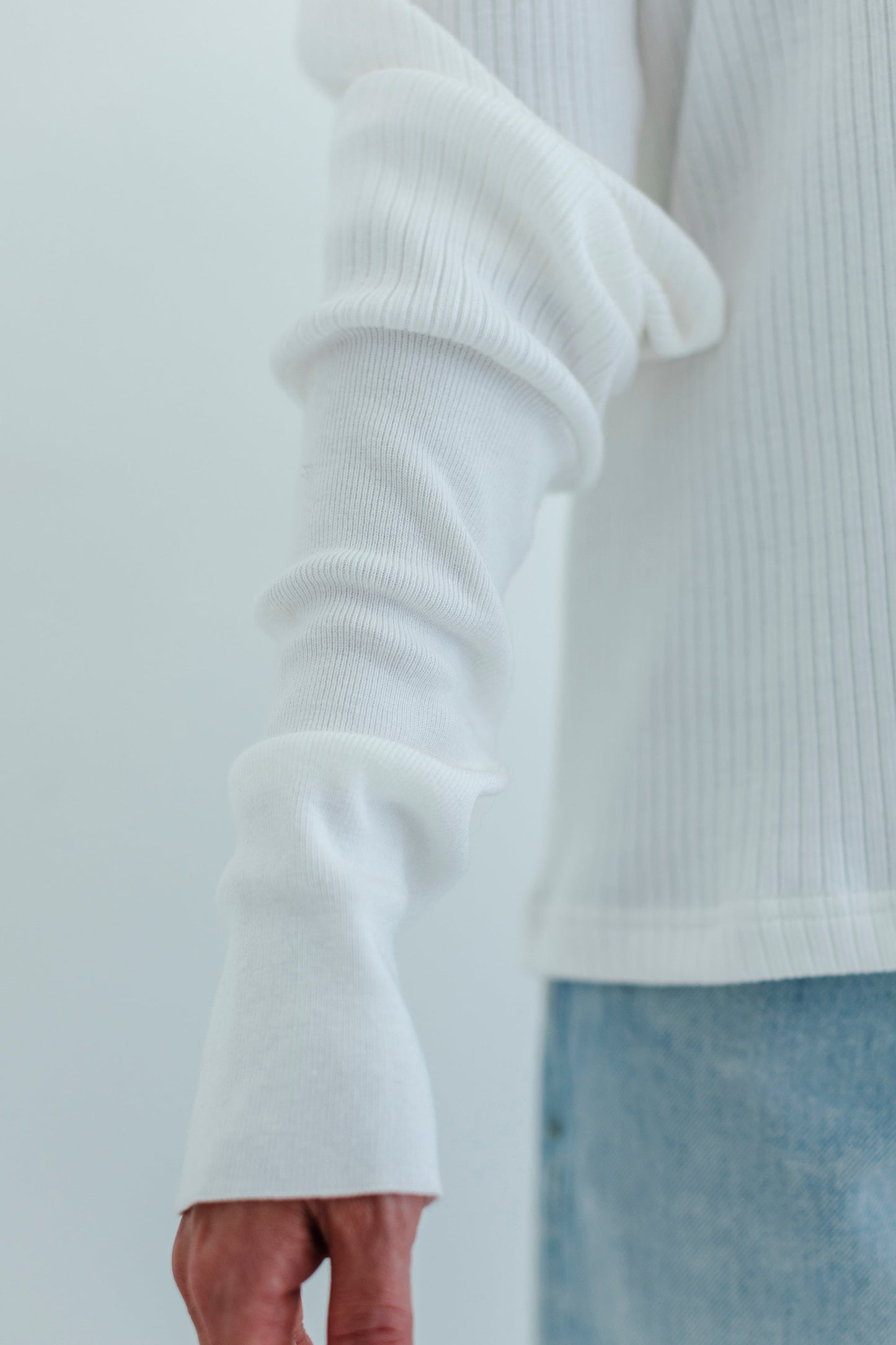 FRONT AND BACK RIB PULLOVER