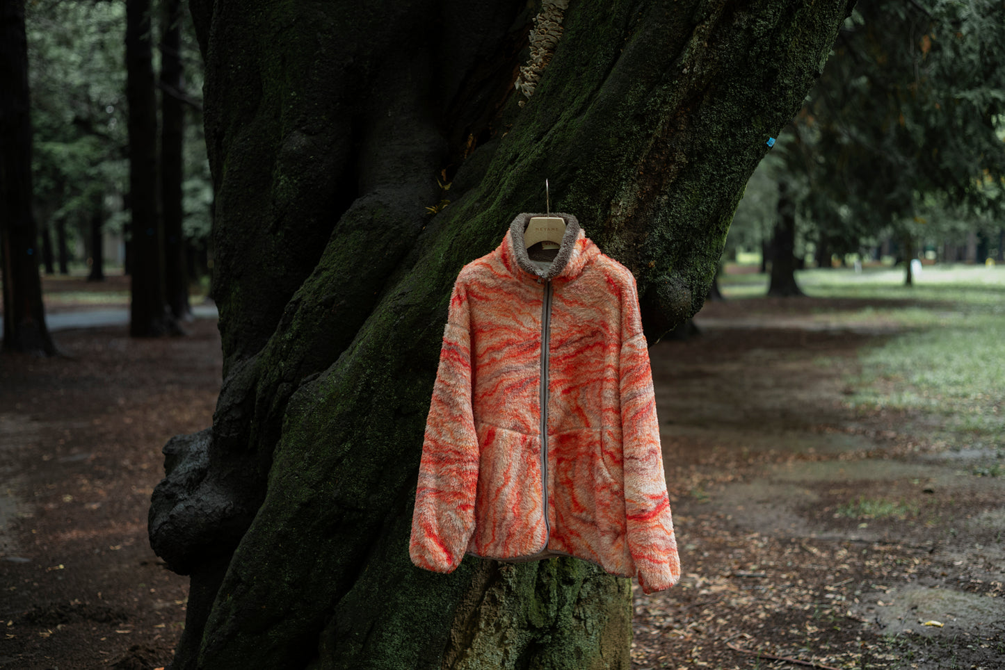 【Pre-order】PRINT/ SOLID REVERSIBLE FLEECE JACKET