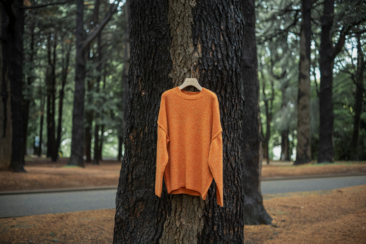 OUT LINKING FLUFFY WOOL PULLOVER