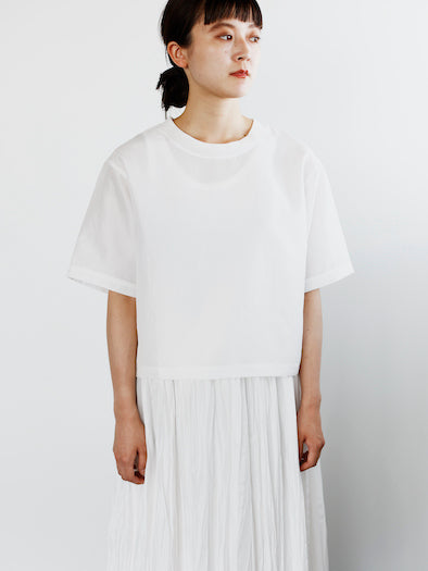 TAFFETA TEE BLOUSE