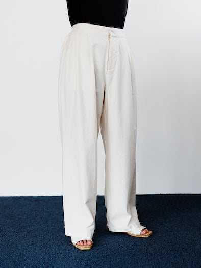 ORGANIC DENIM WIDE PANTS