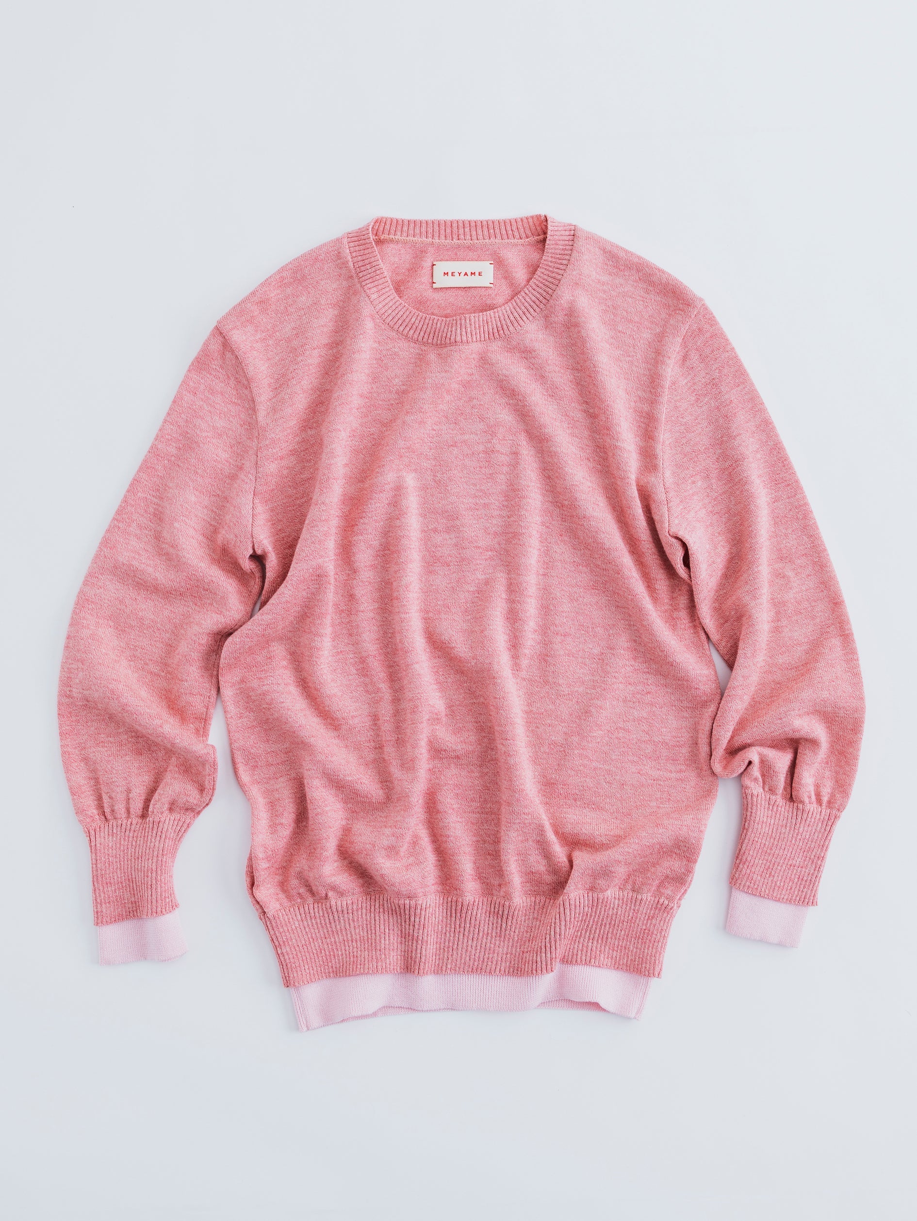 LAYERED CREW NECK KNIT