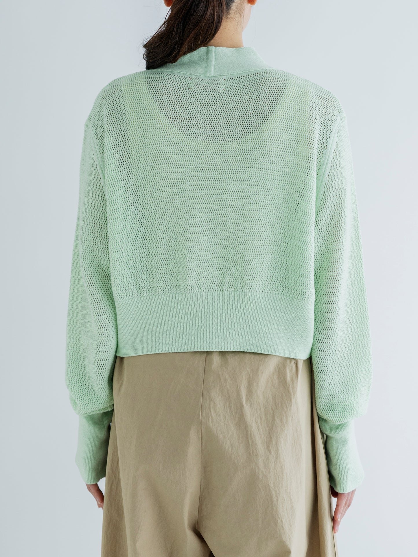 LIGHT KNIT CARDIGAN (WITH RIBBON)