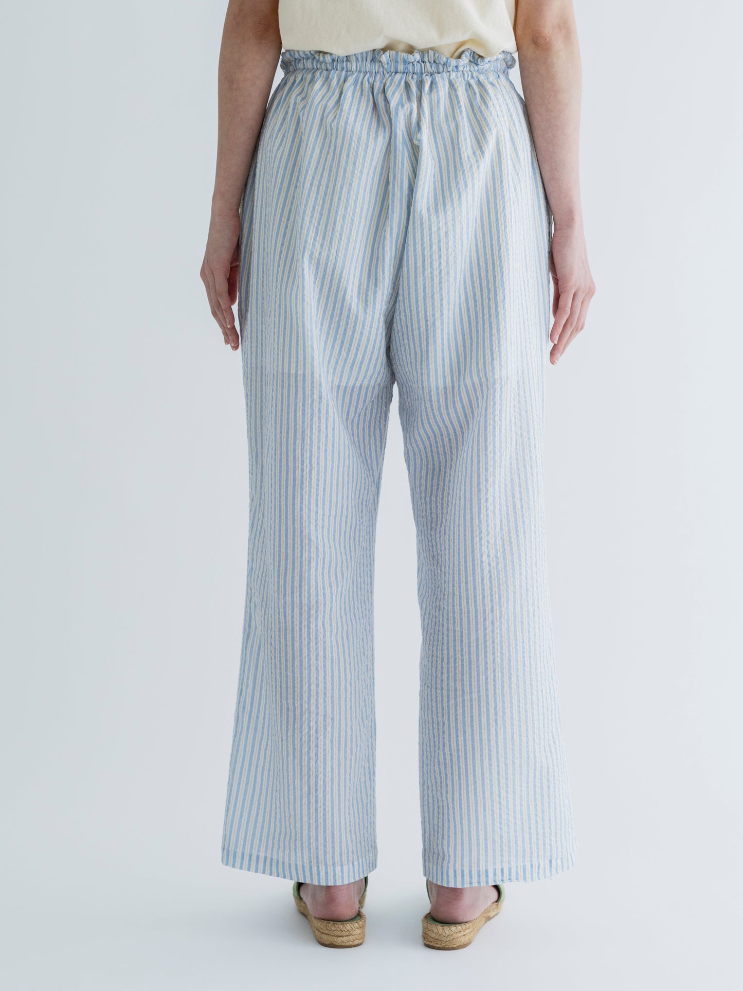 LIGHT COTTON STRIPE PANTS