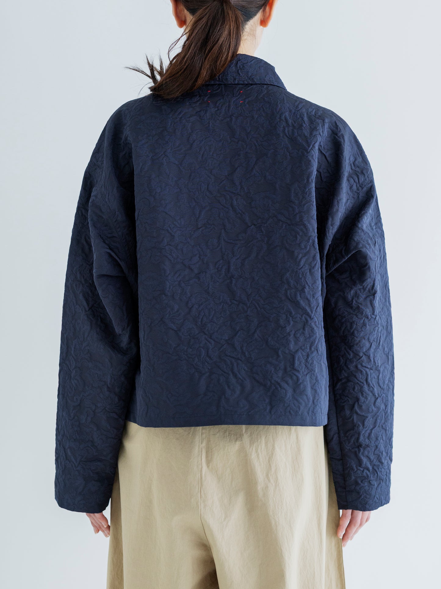 FLORAL SHORT COACH JACKET