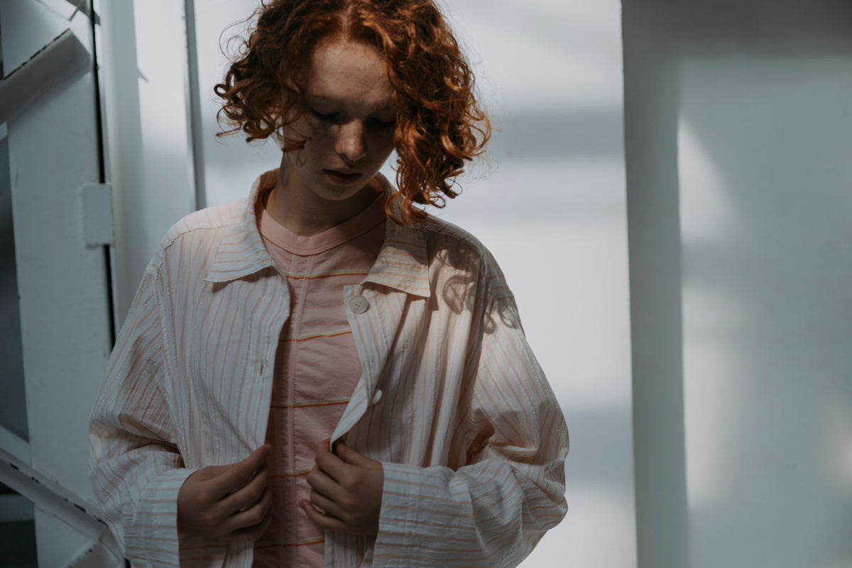 STRIPE COTTON COVERALL