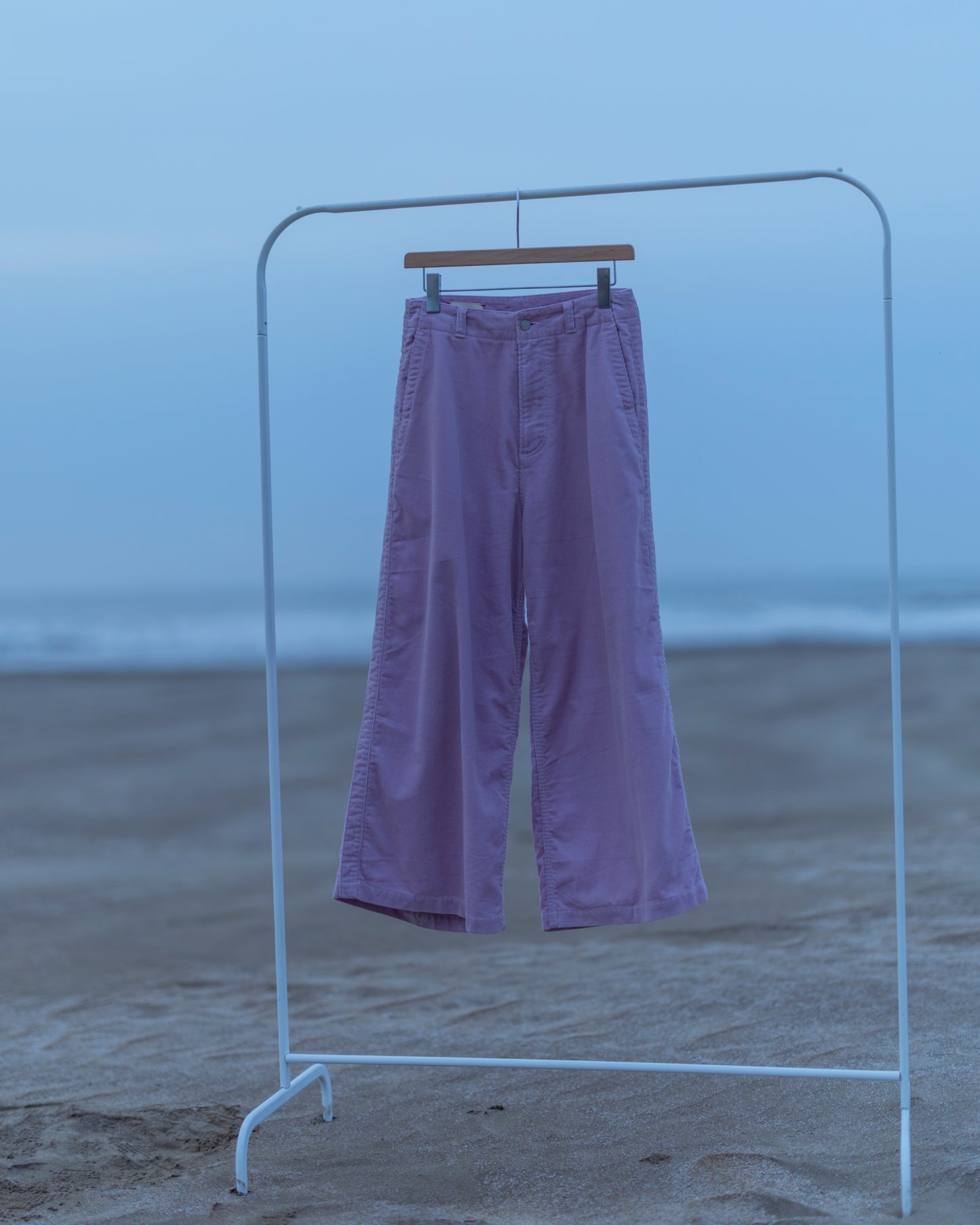 CORDUROY SIDE LINE WIDE PANTS
