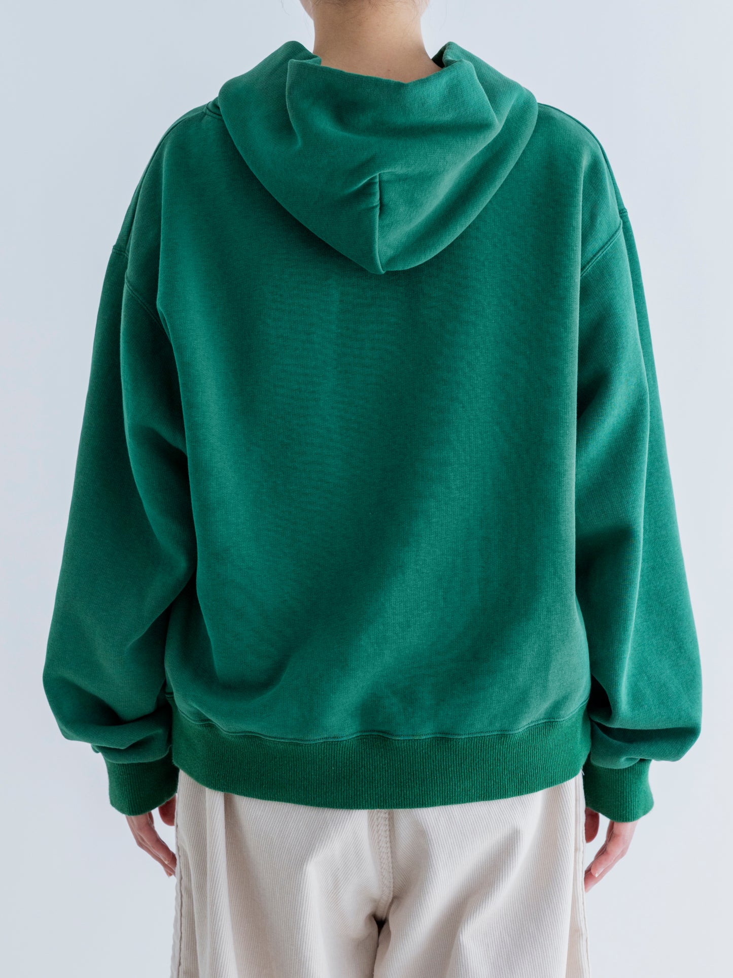 HALF BUTTON HOODIE (BRUSHED LINING)